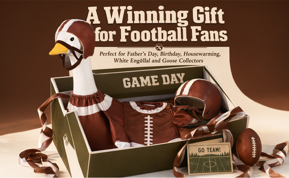 Porch goose football outfit
