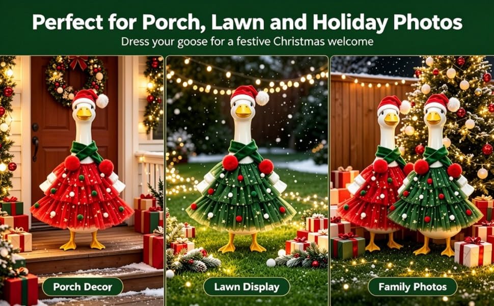 Perfect Front Porch &amp;amp; Yard Christmas Display