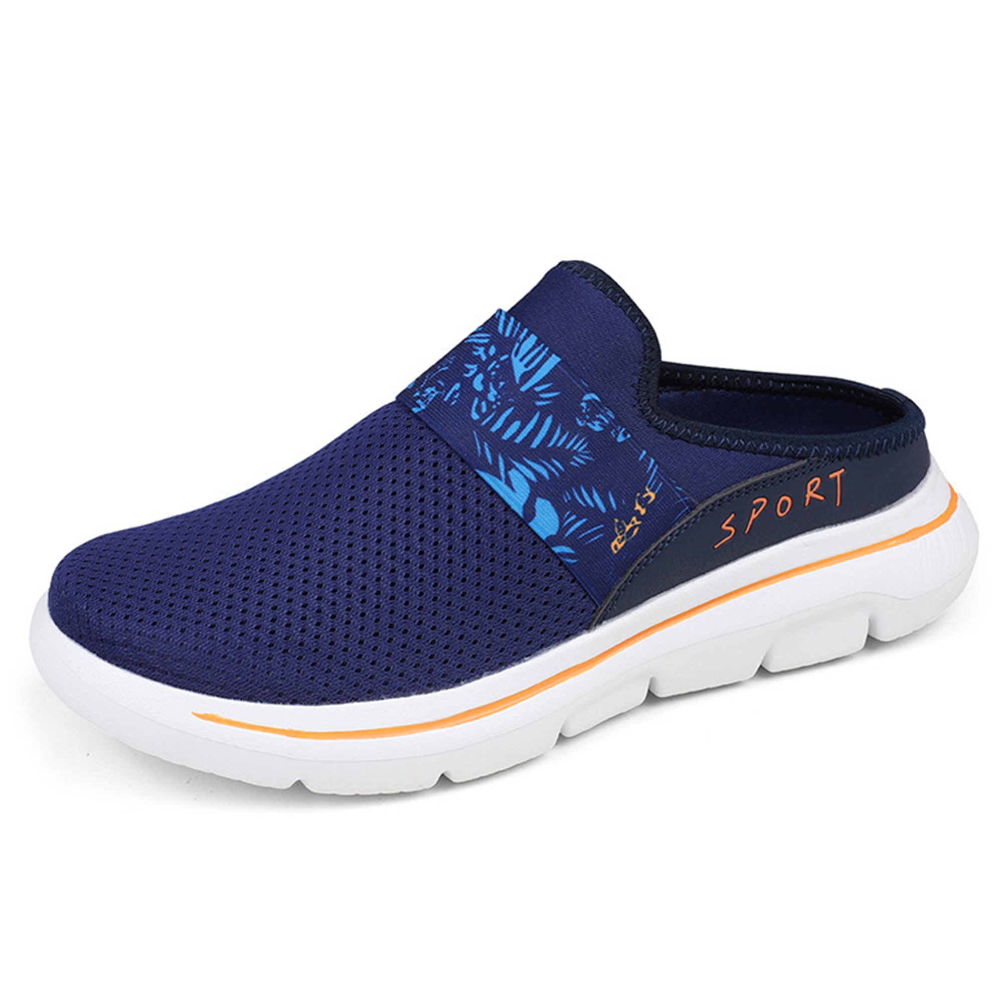 Aero — Men's Sport-Mesh Ventilated Backless Slip-On Sneakers