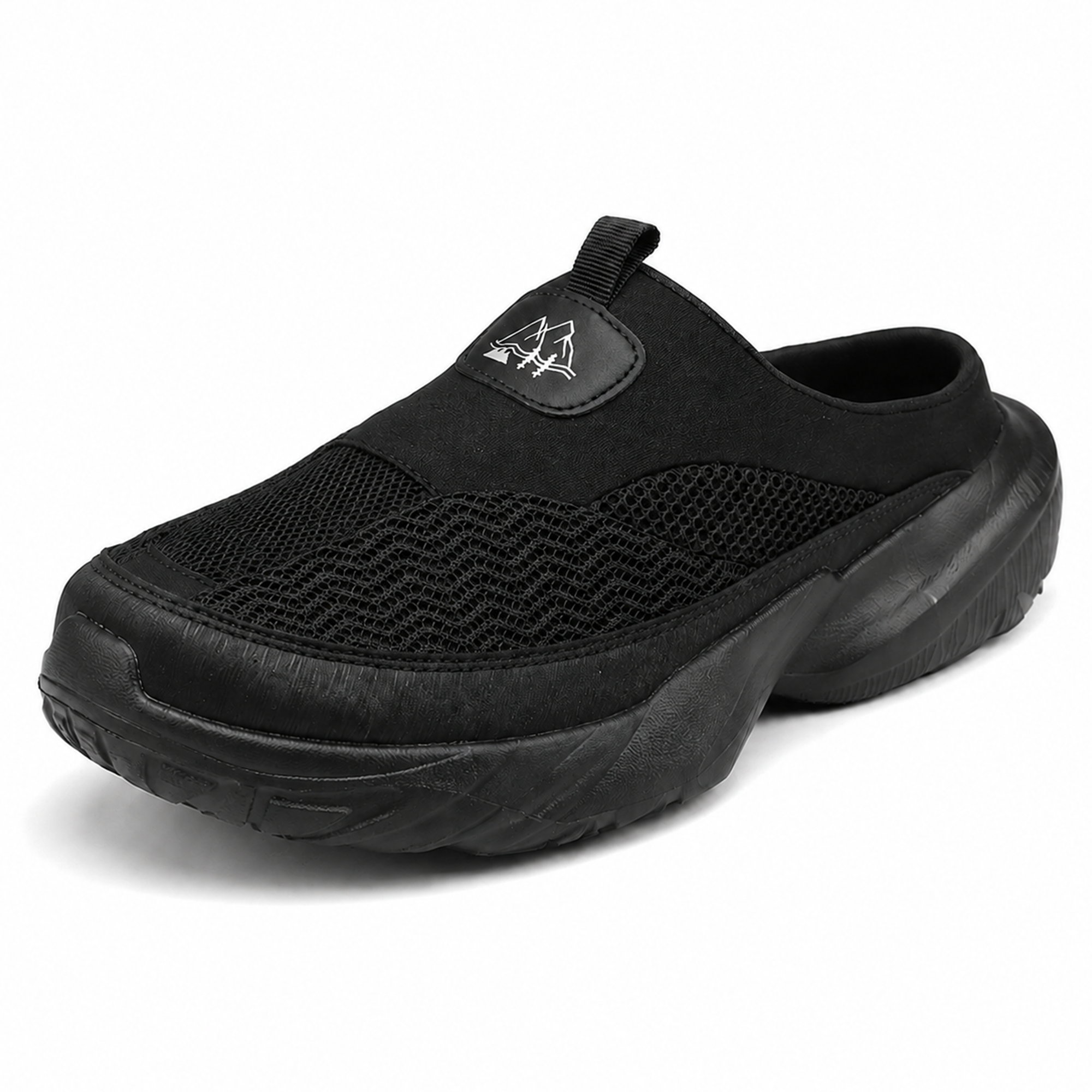 Atlas — Men's Structured-Mesh Backless Slip-On Shoes