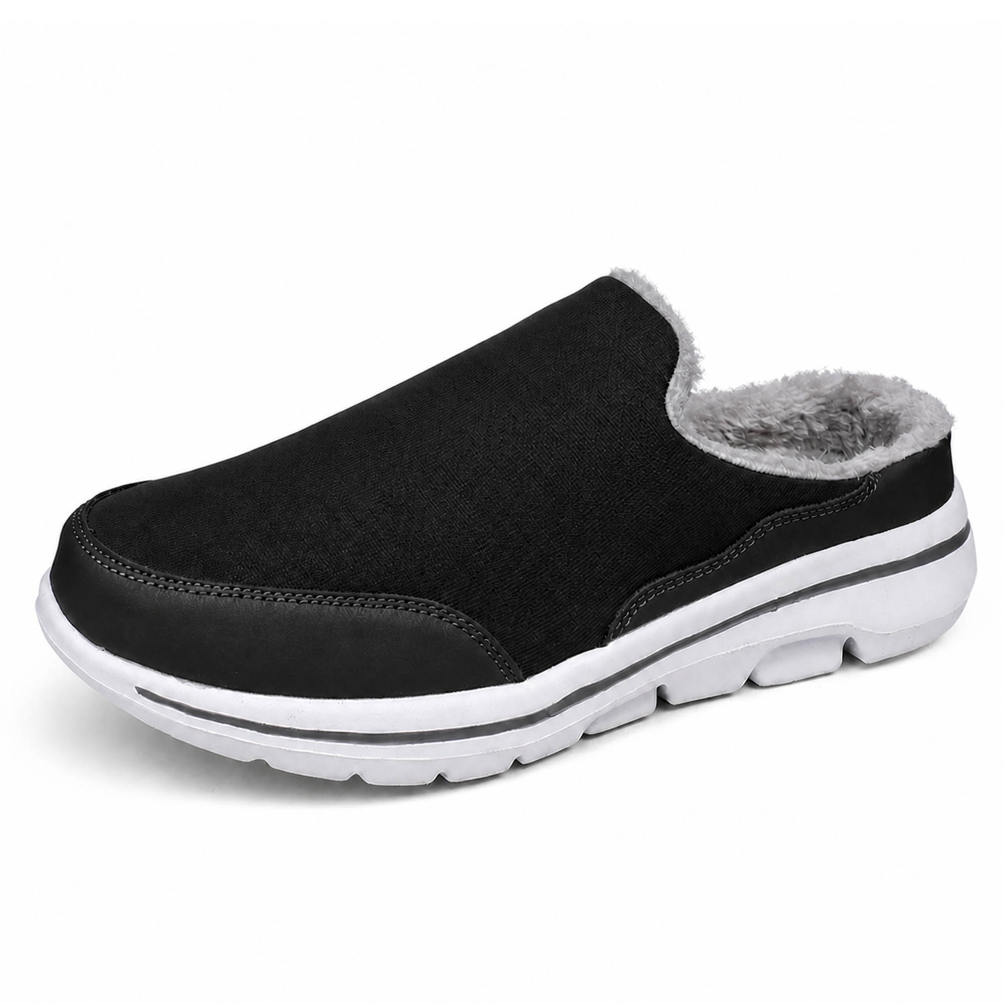Frost — Men's Fleece-Lined Backless Slip-On Sneakers