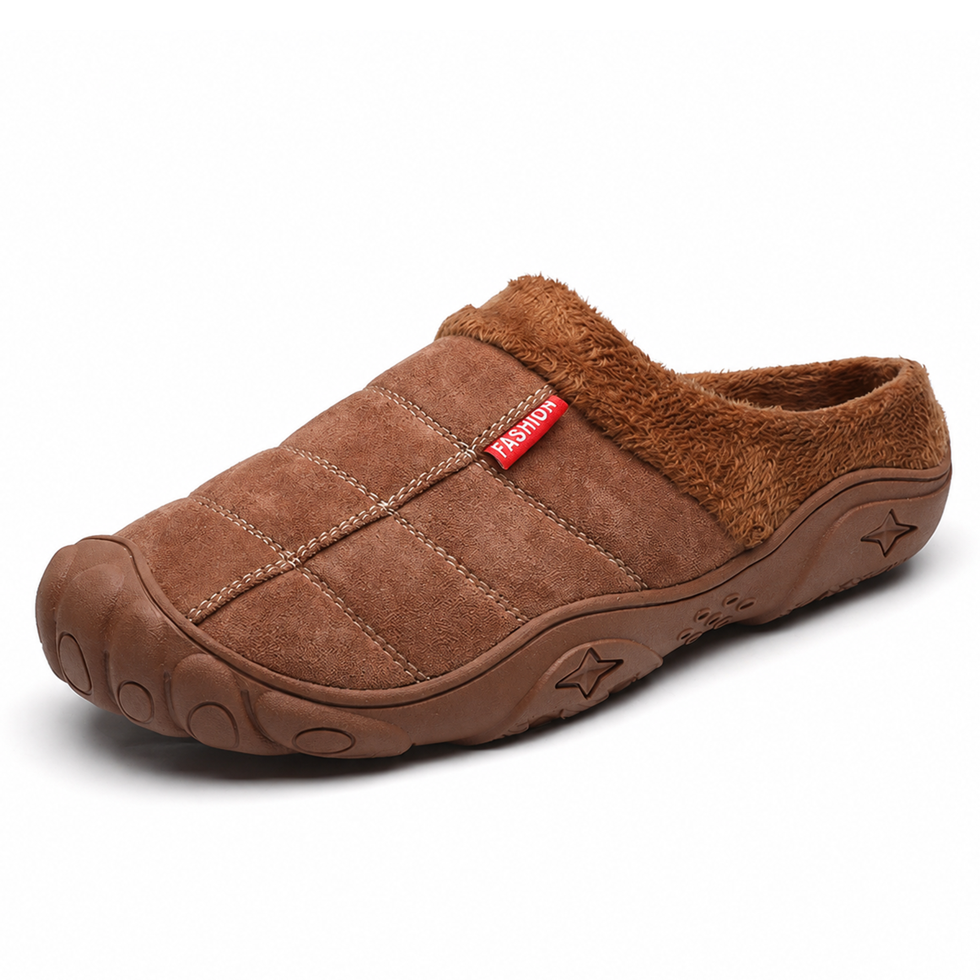 Ridge — Men's Rugged-Toe Backless Slip-On Shoes