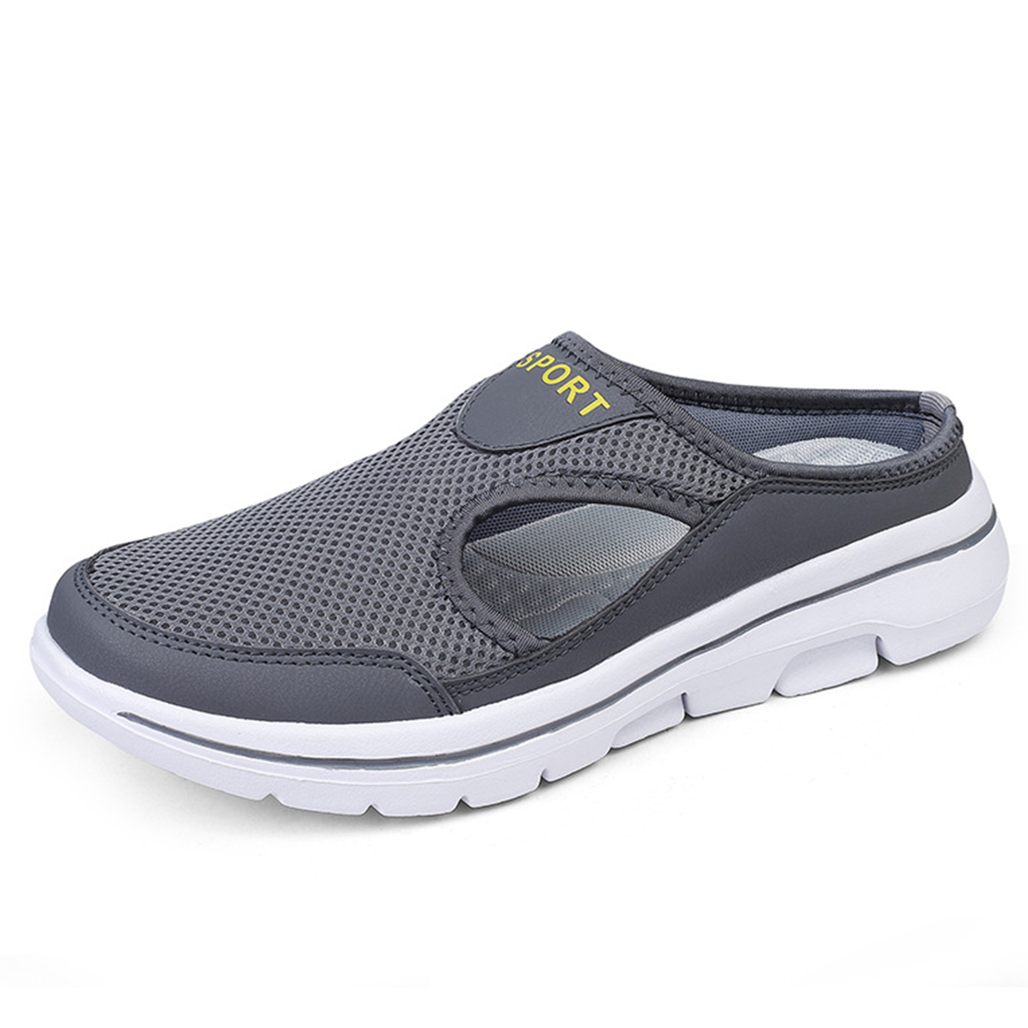 Breeze — Men's Ventilated Mesh Backless Slip-On Sneakers