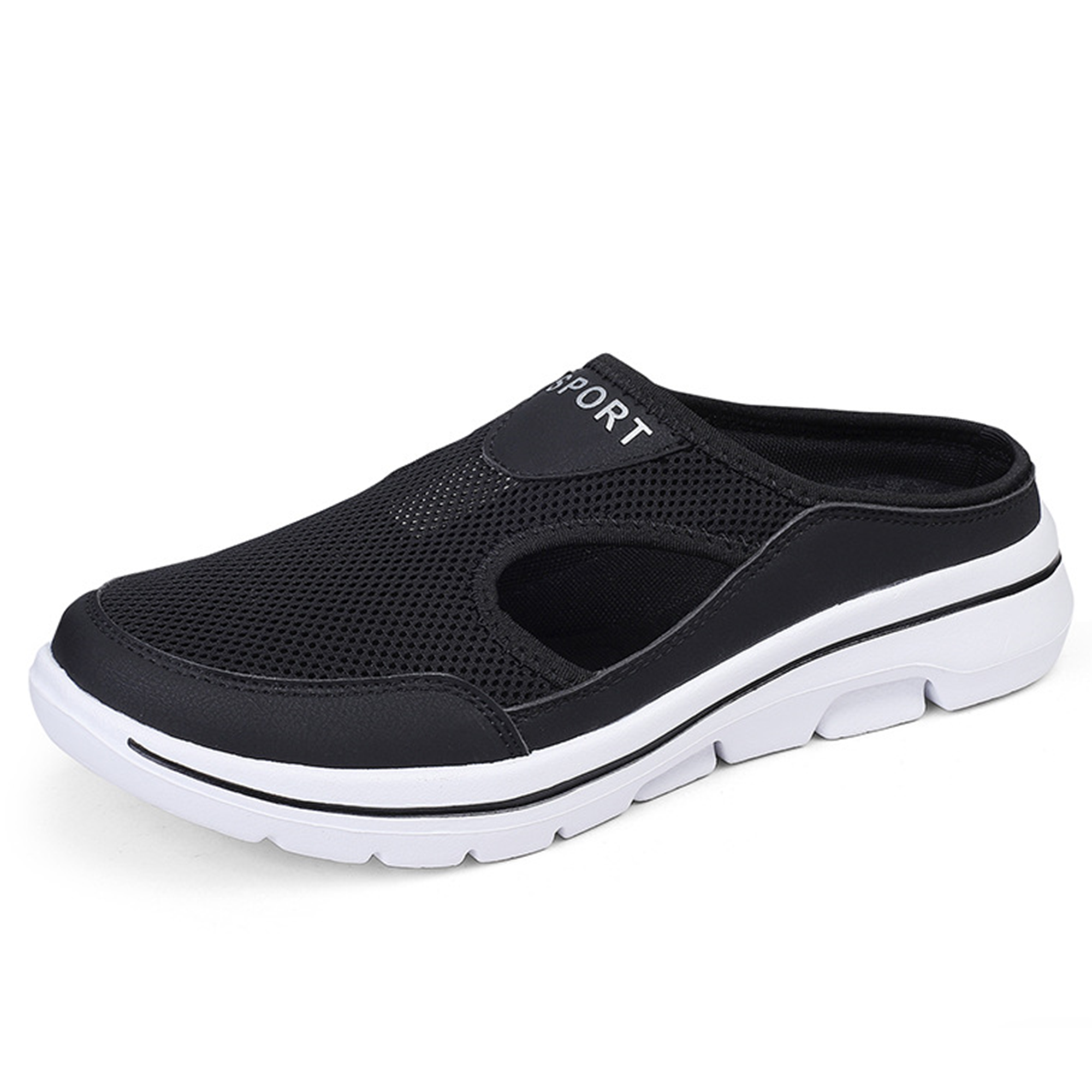 Breeze — Men's Ventilated Mesh Backless Slip-On Sneakers