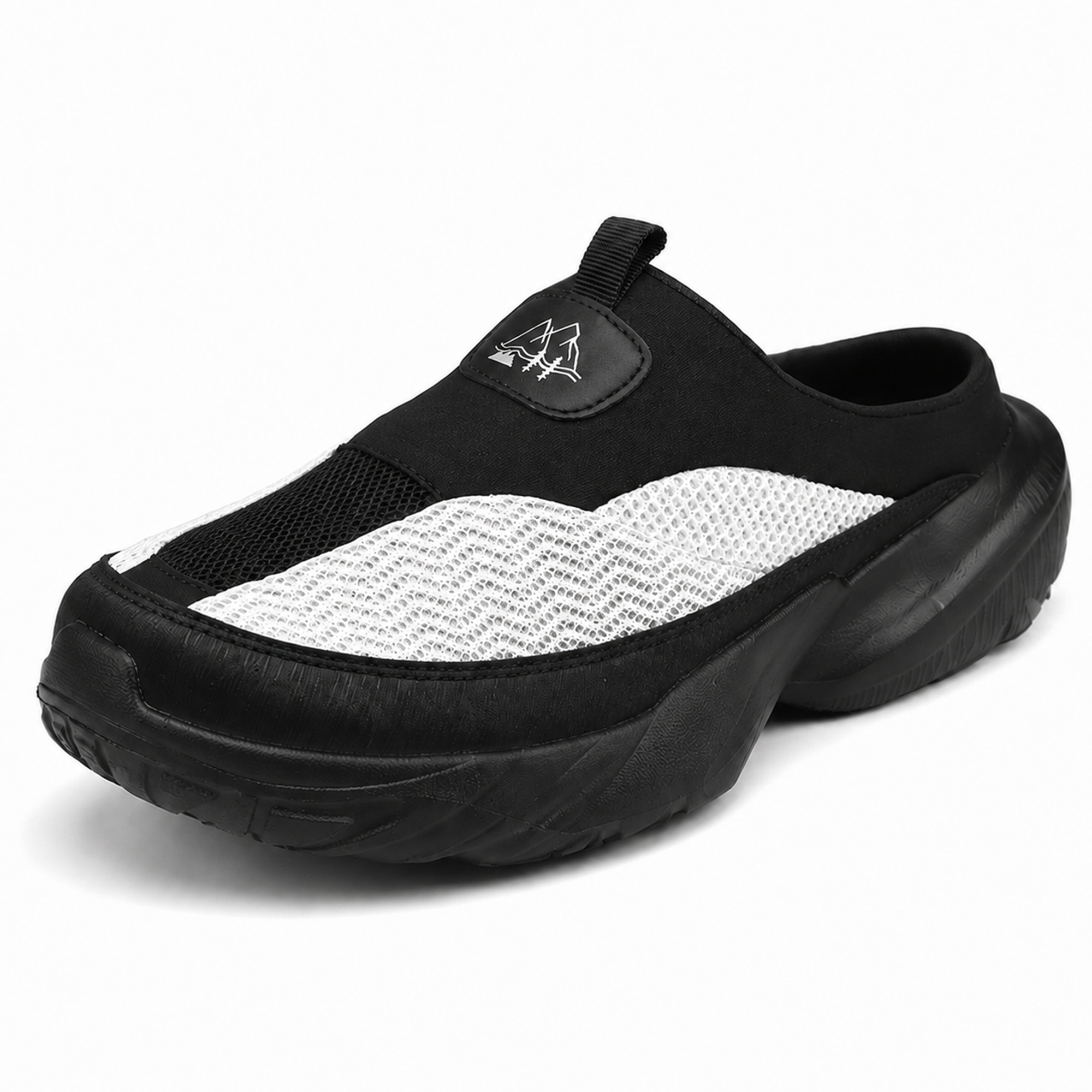 Atlas — Men's Structured-Mesh Backless Slip-On Shoes