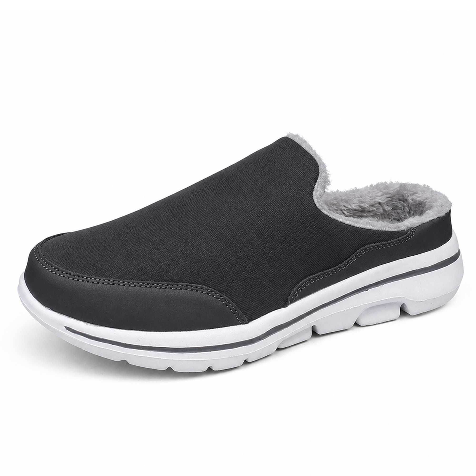 Frost — Men's Fleece-Lined Backless Slip-On Sneakers