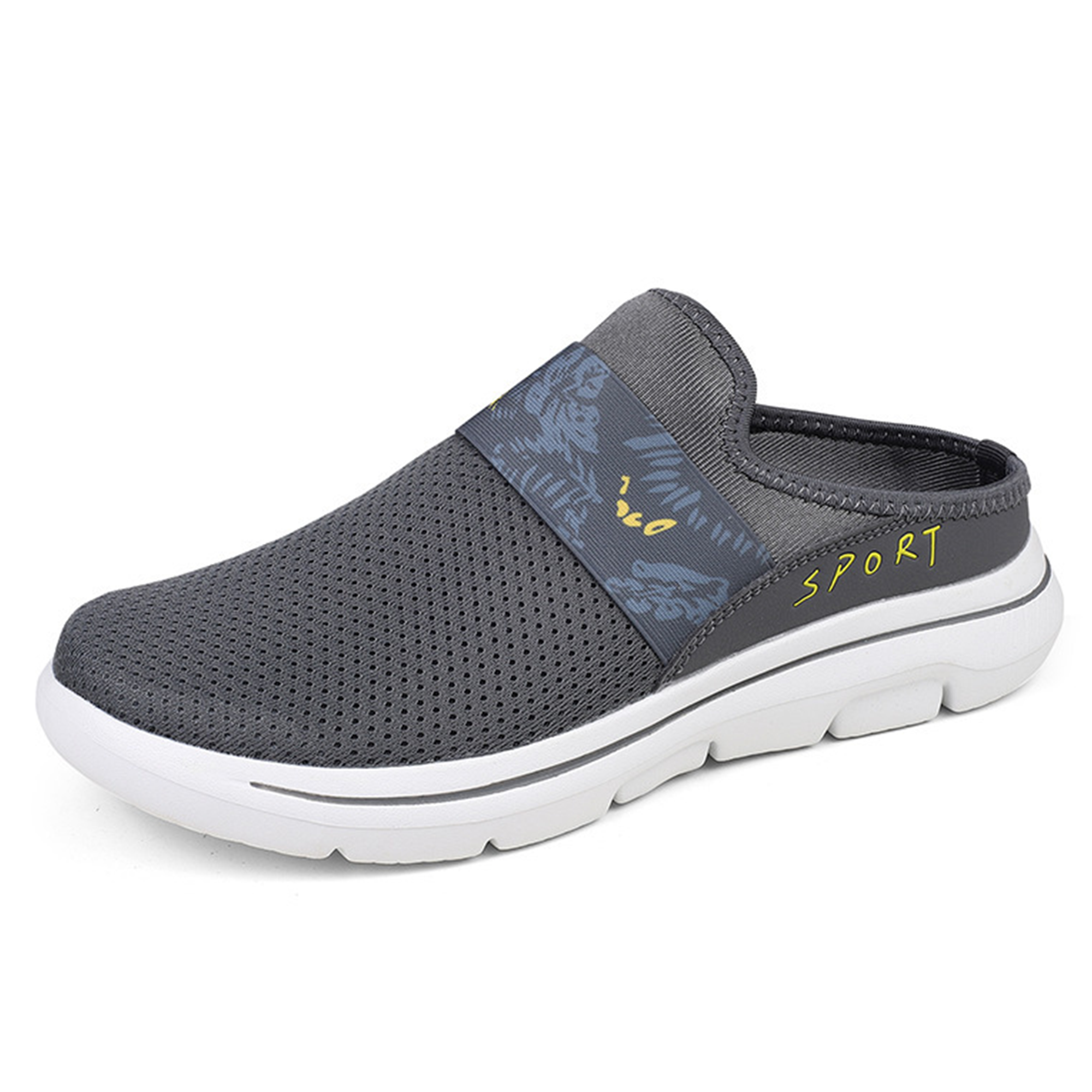 Aero — Men's Sport-Mesh Ventilated Backless Slip-On Sneakers