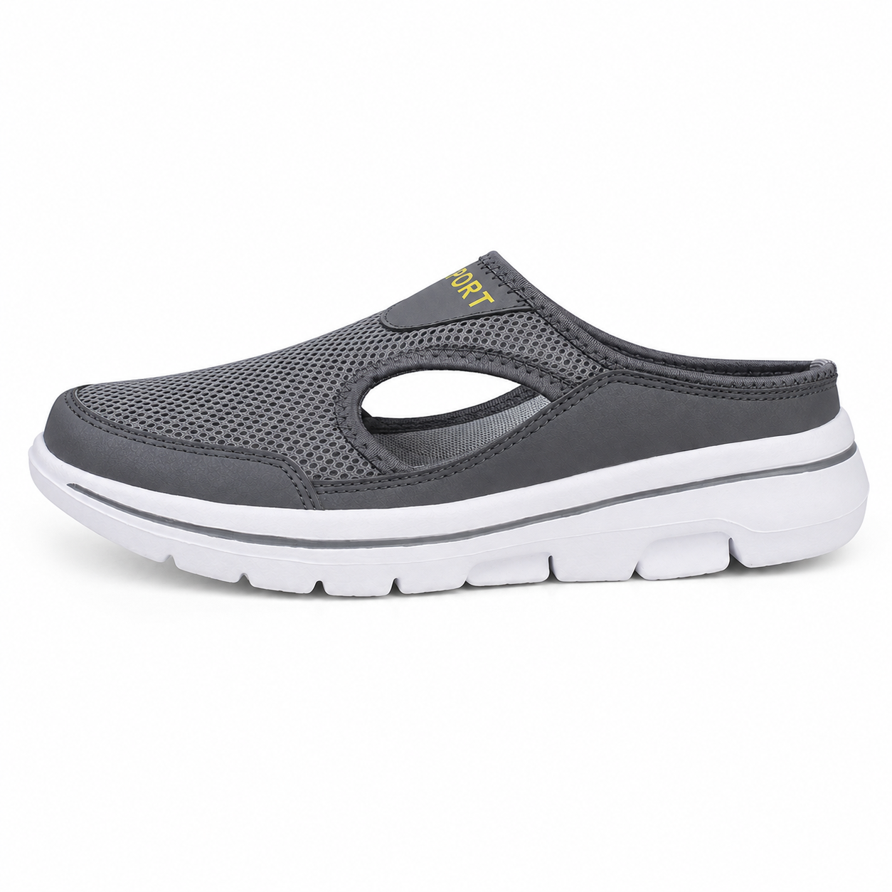 Breeze — Men's Ventilated Mesh Backless Slip-On Sneakers