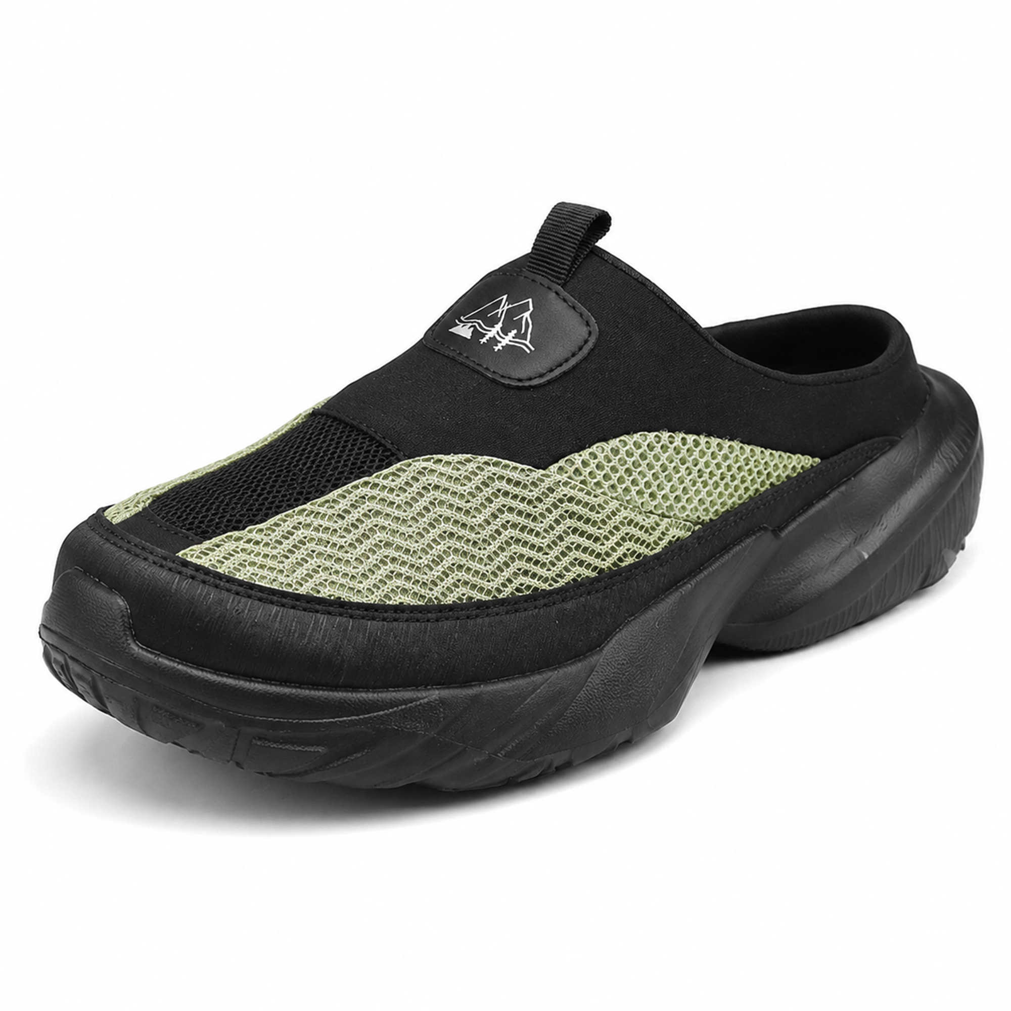 Atlas — Men's Structured-Mesh Backless Slip-On Shoes