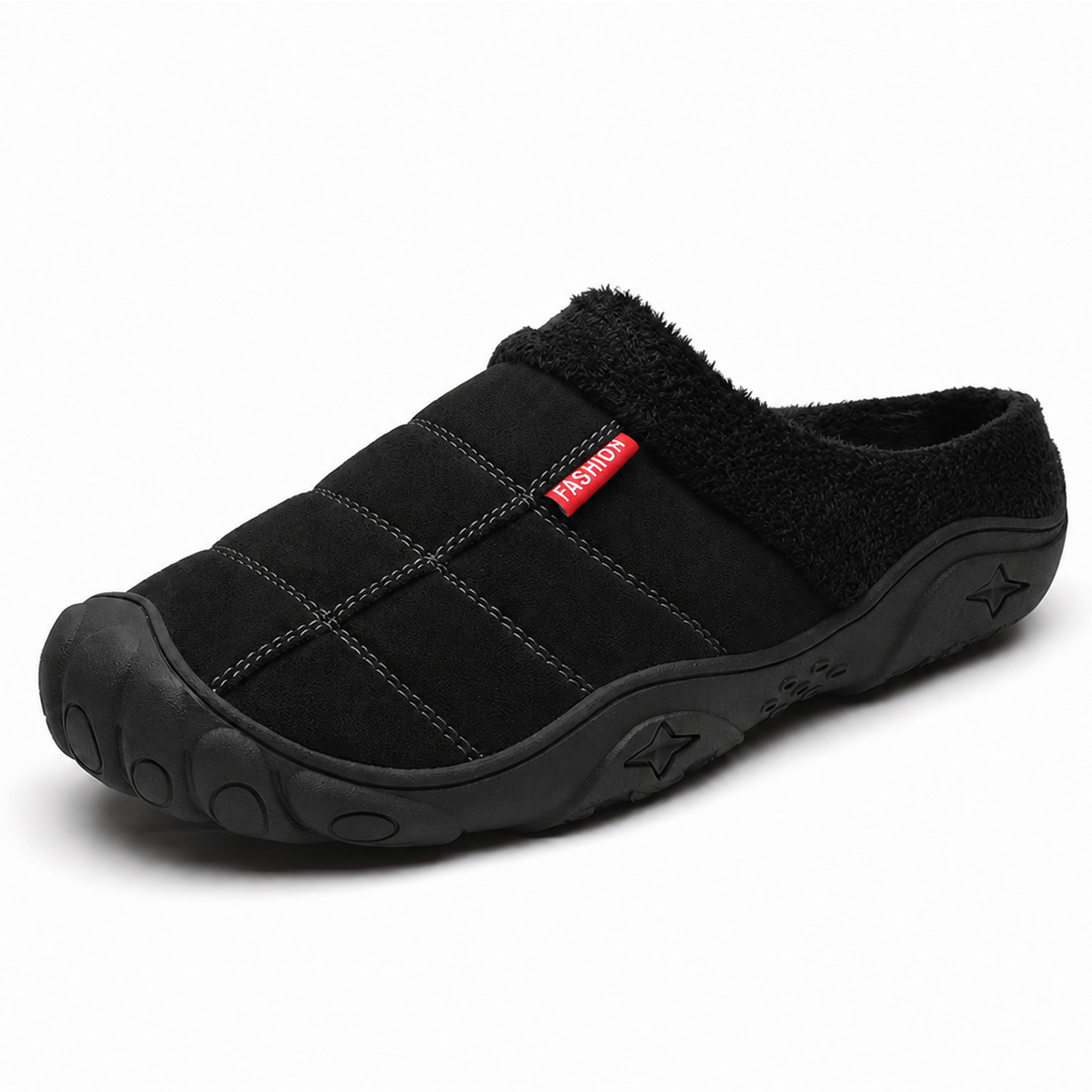 Ridge — Men's Rugged-Toe Backless Slip-On Shoes