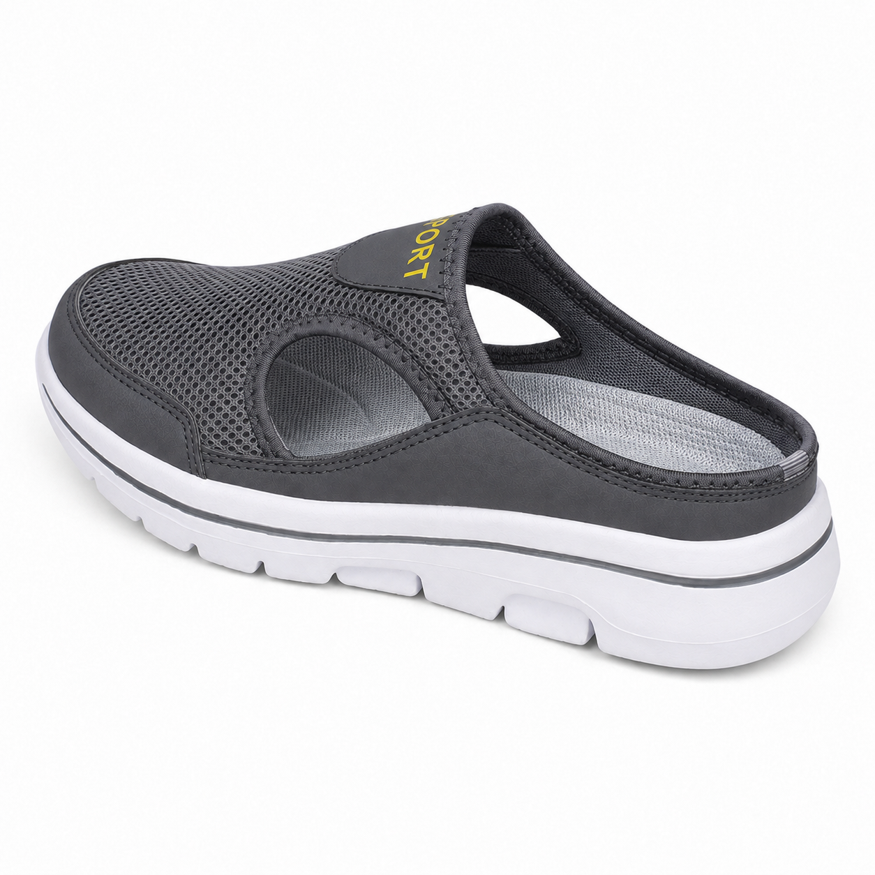 Breeze — Men's Ventilated Mesh Backless Slip-On Sneakers