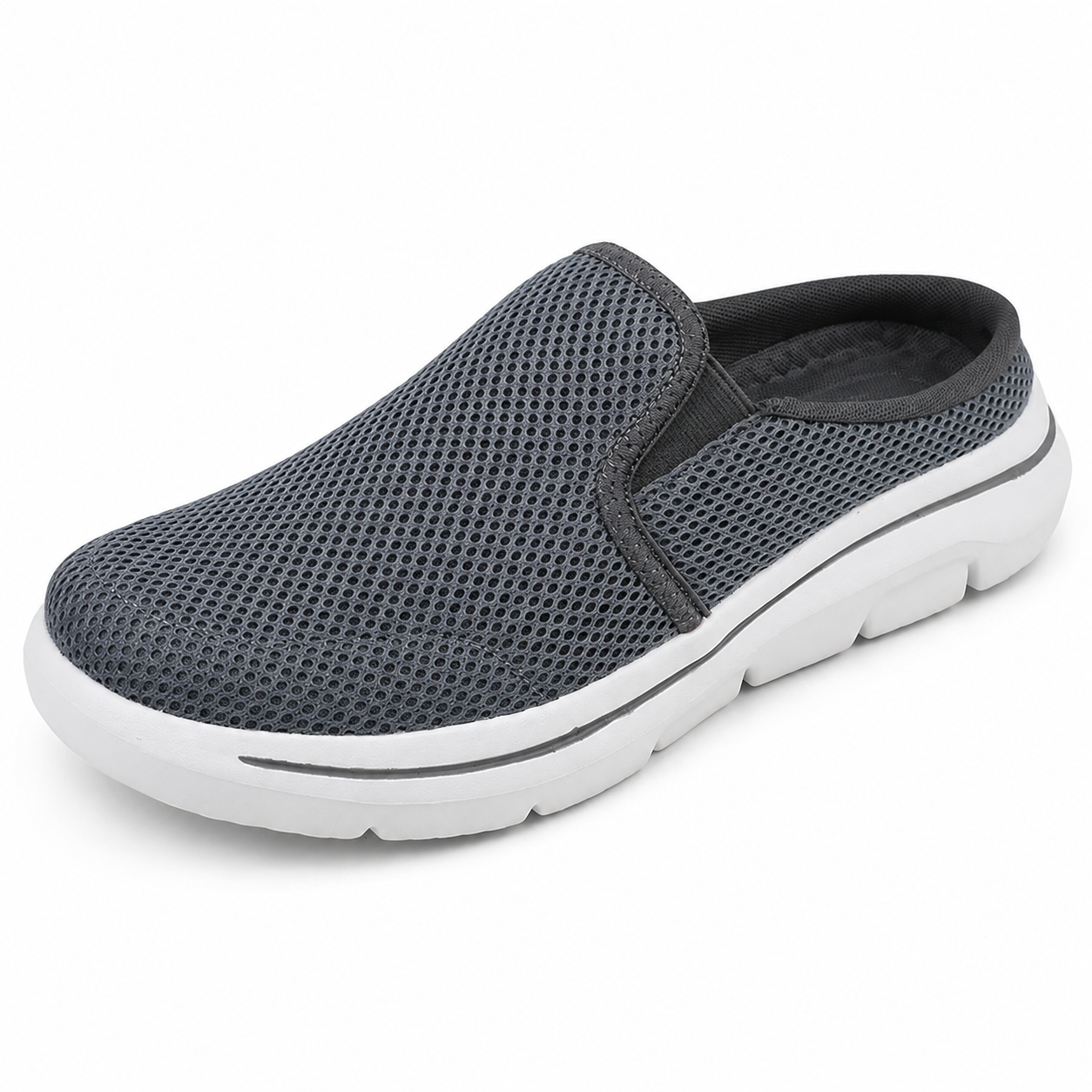 Harbor — Men's Cushioned Knit Backless Slip-On Sneakers