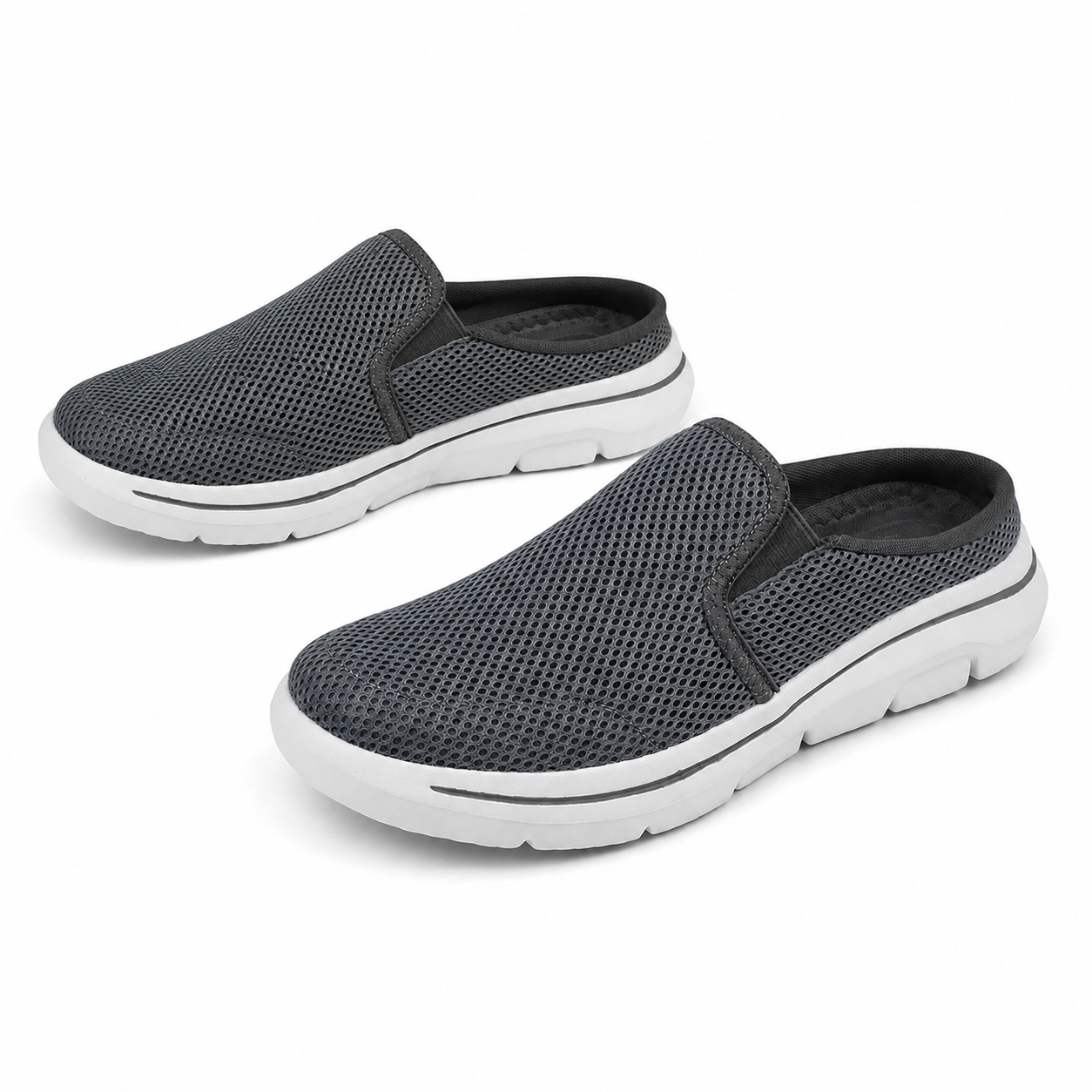 Harbor — Men's Cushioned Knit Backless Slip-On Sneakers
