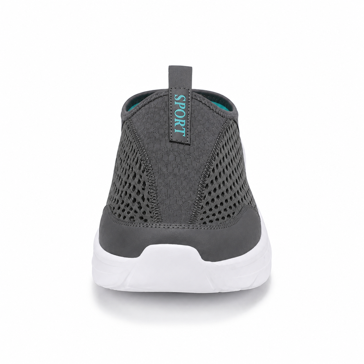 Quartz — Men's Ventilated-Mesh Backless Slip-On Sneakers