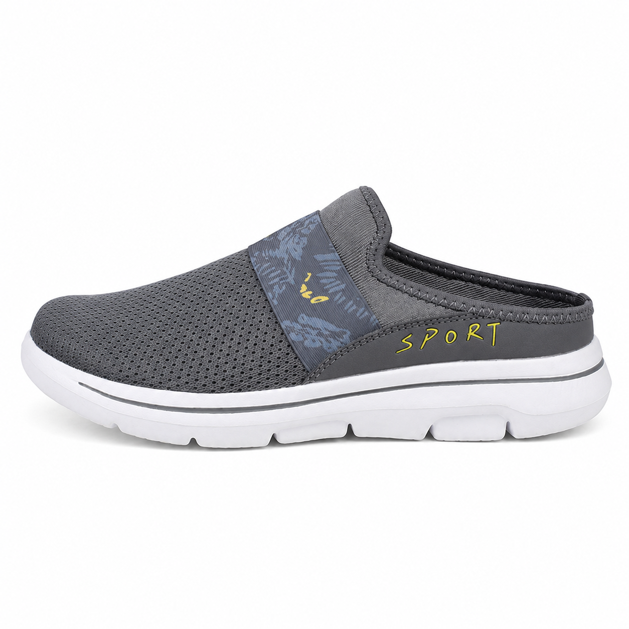 Aero — Men's Sport-Mesh Ventilated Backless Slip-On Sneakers