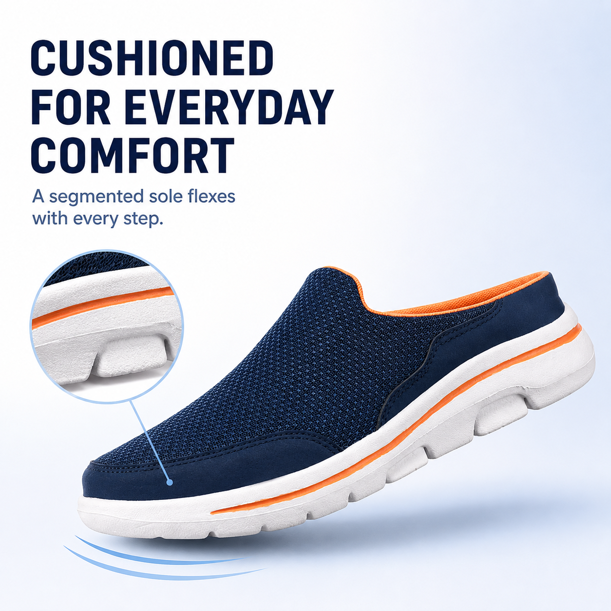 Drift — Men's Lightweight Knit Backless Slip-On Sneakers