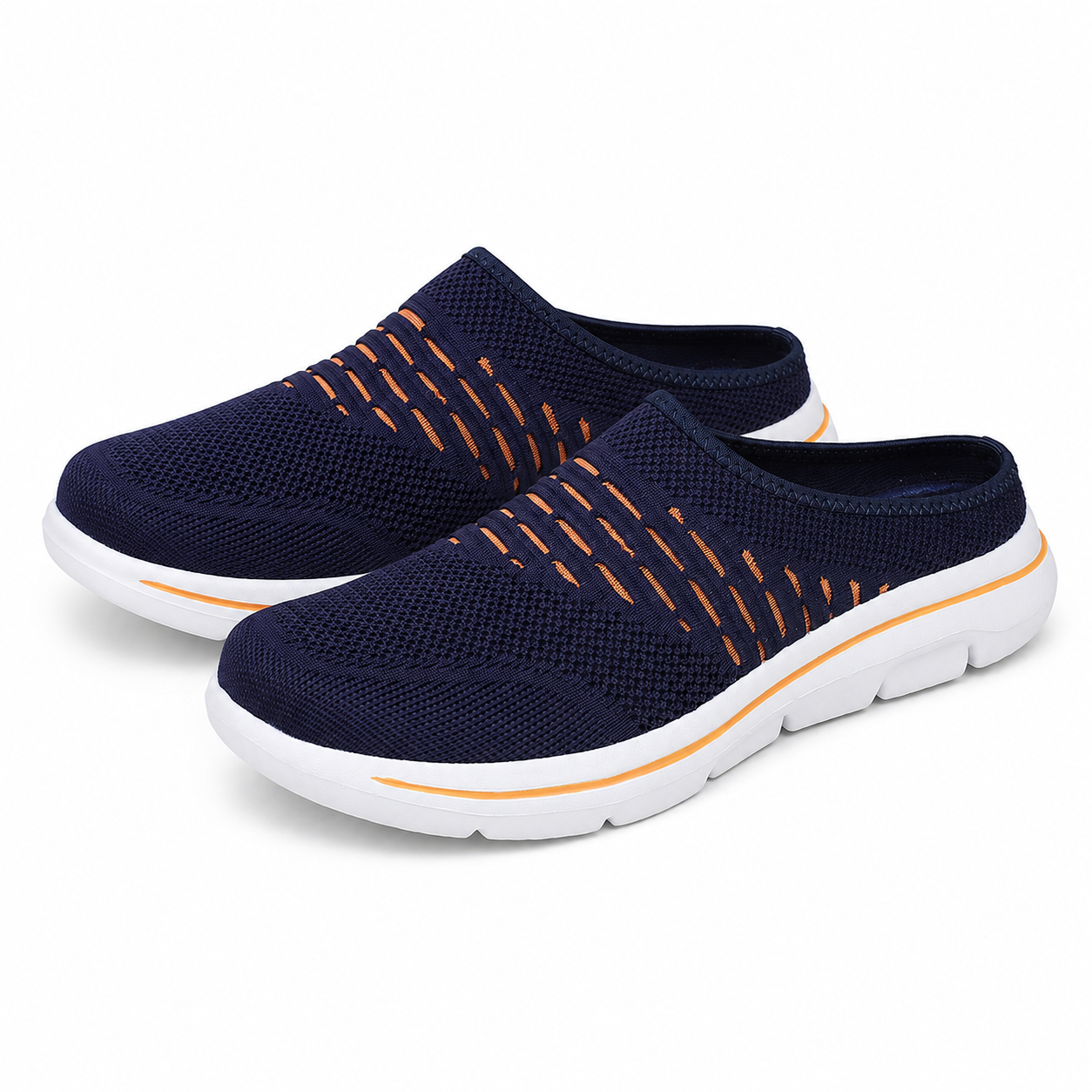Current — Men's Ribbed-Knit Backless Slip-On Sneakers