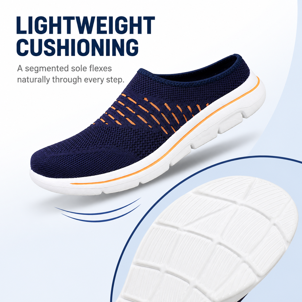 Current — Men's Ribbed-Knit Backless Slip-On Sneakers