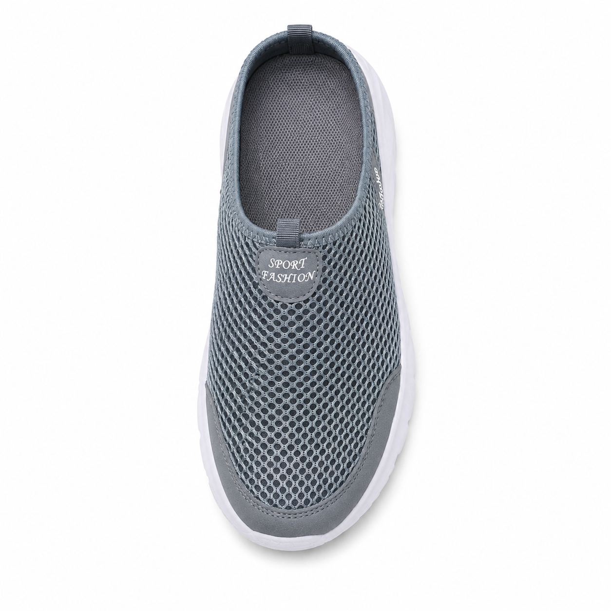 Flow — Men's Perforated-Mesh Backless Slip-On Sneakers