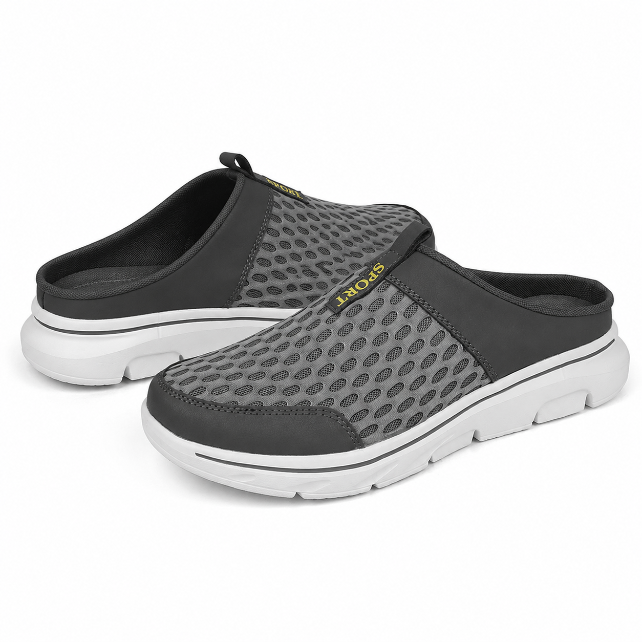 Venture — Men's Ventilated Sport Backless Slip-On Sneakers