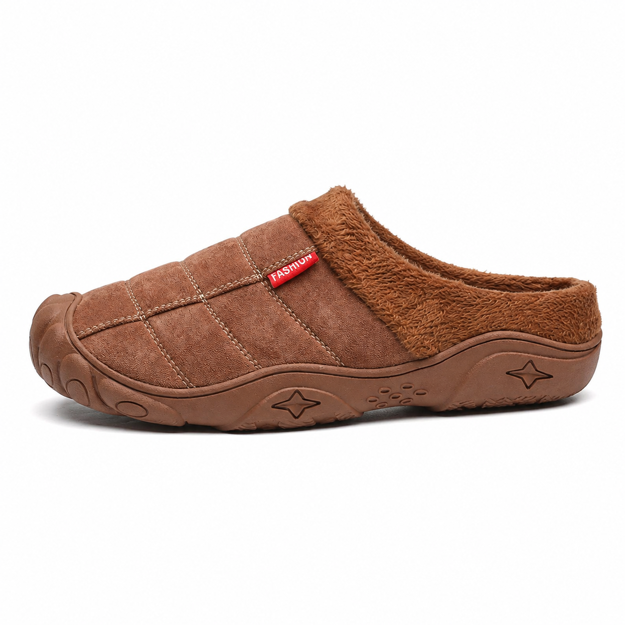 Ridge — Men's Rugged-Toe Backless Slip-On Shoes