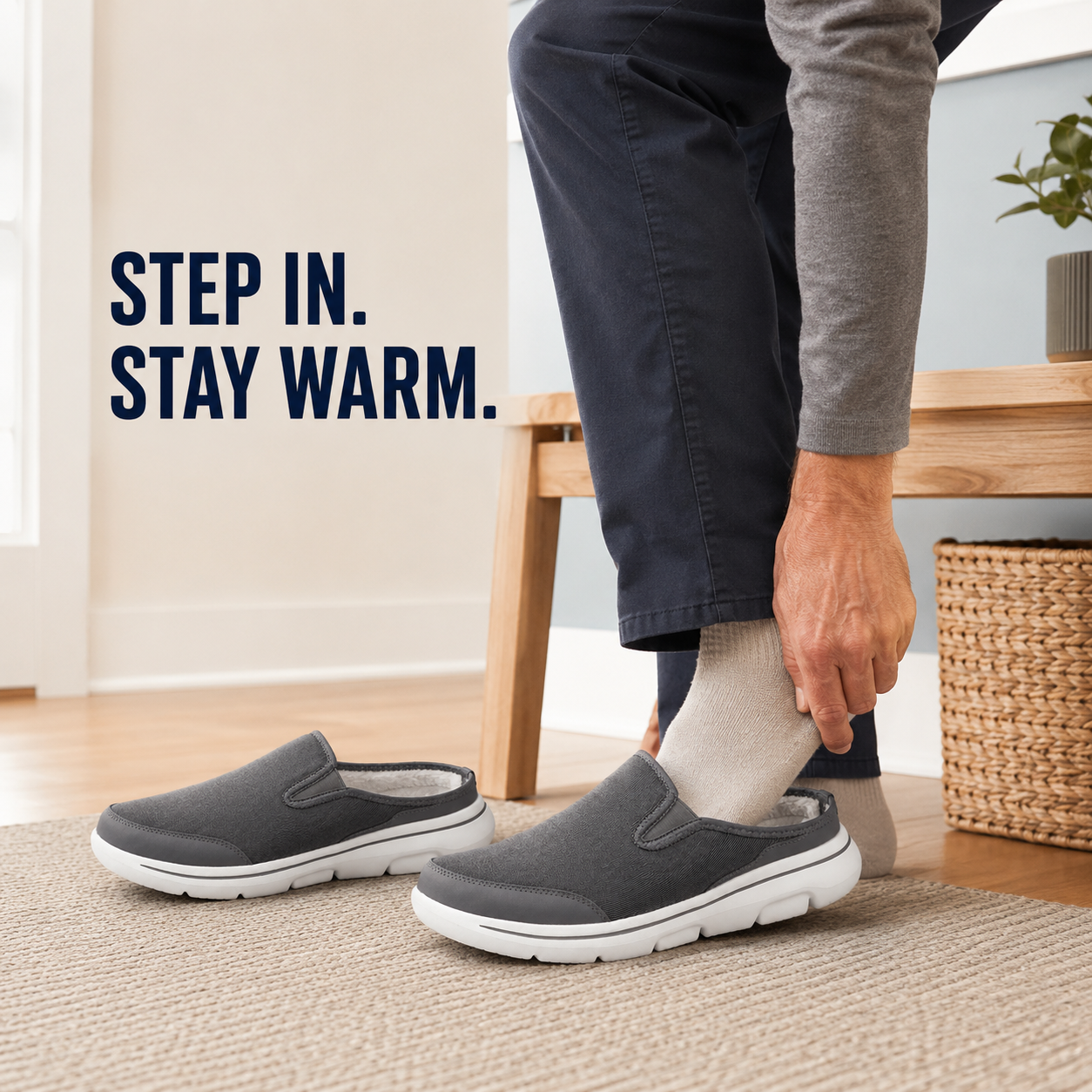 Summit — Men's Structured Backless Slip-On Shoes