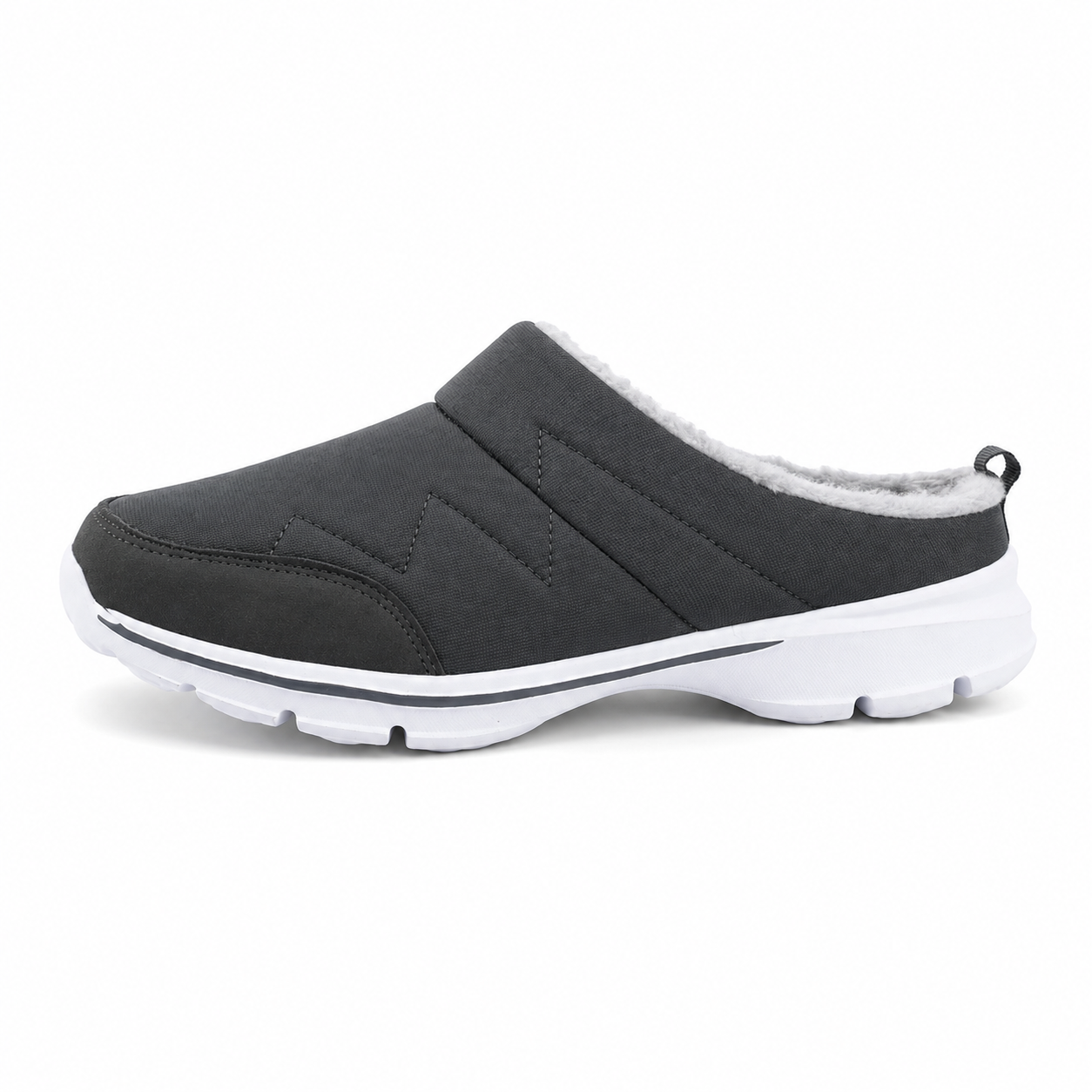 North — Men's Quilted Warm Backless Slip-On Shoes