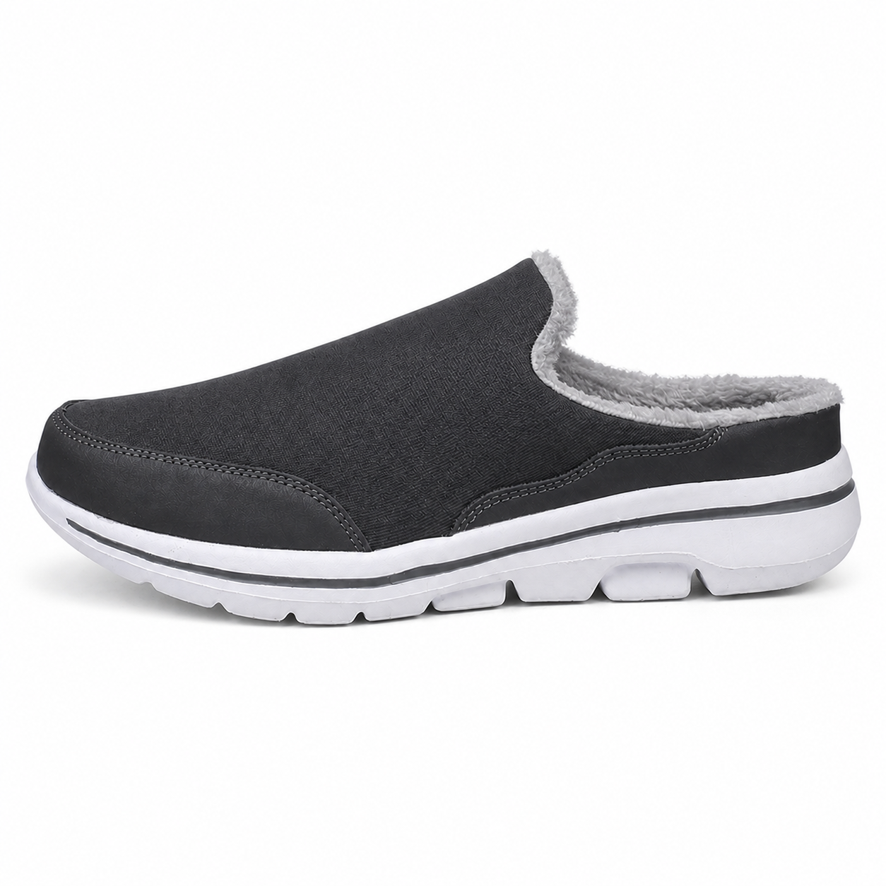 Frost — Men's Fleece-Lined Backless Slip-On Sneakers