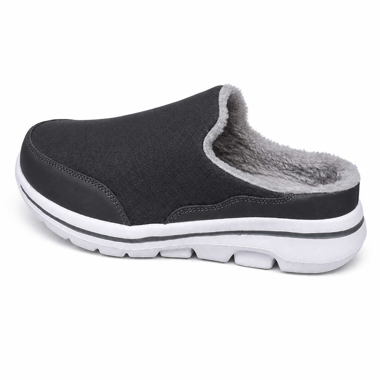 Frost — Men's Fleece-Lined Backless Slip-On Sneakers