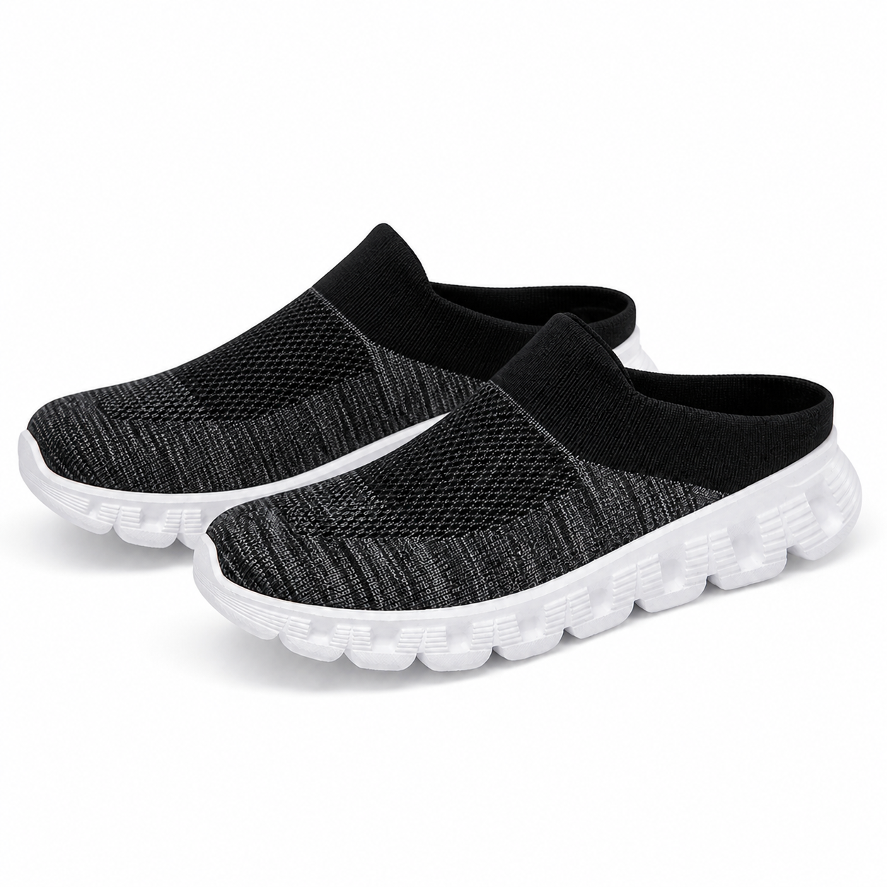 Glide — Men's Stretch-Knit Backless Slip-On Sneakers