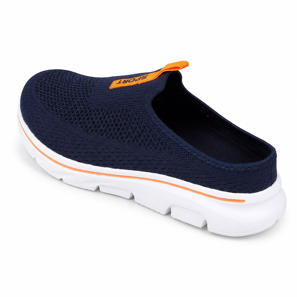 Swift — Men's Textured-Knit Backless Slip-On Sneakers