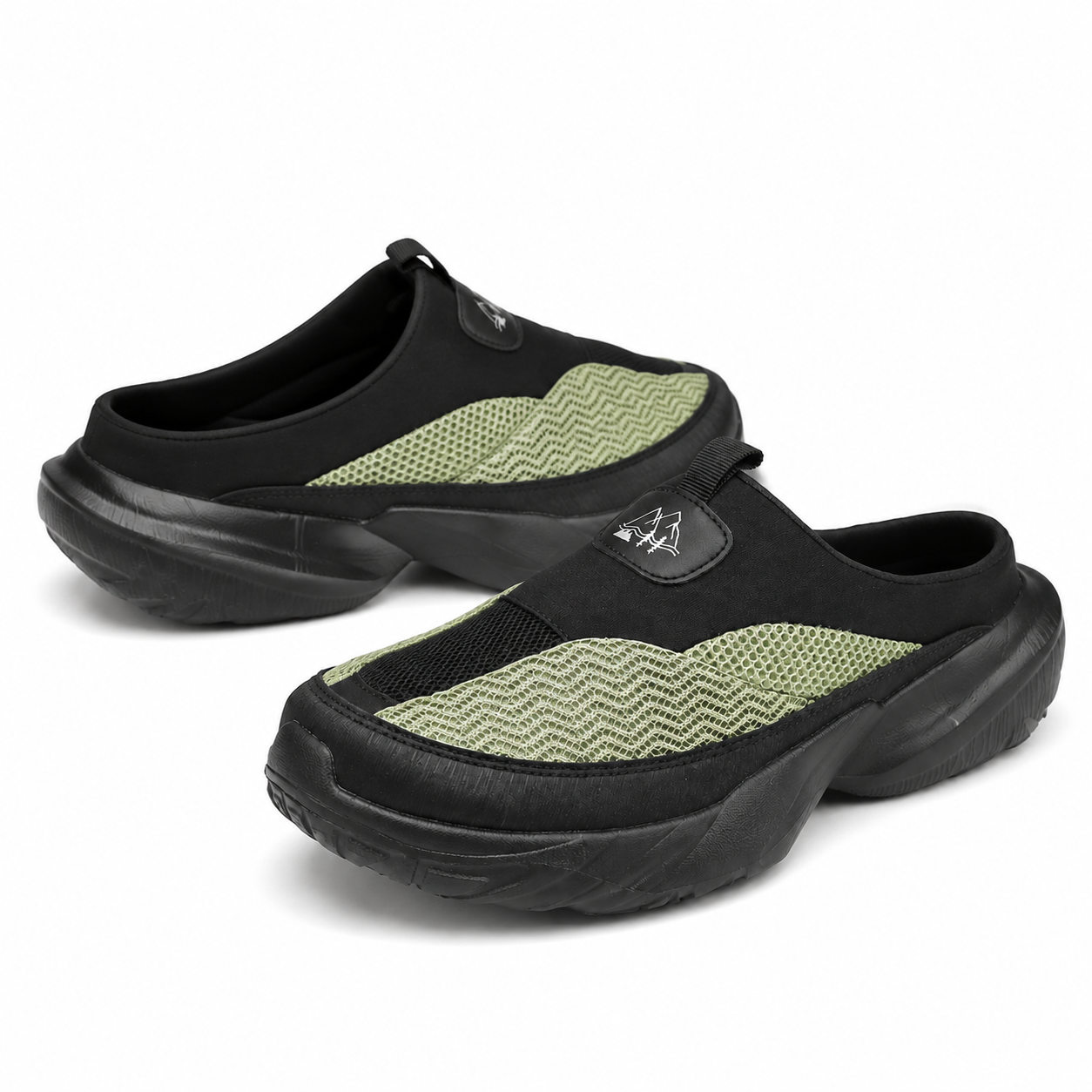 Atlas — Men's Structured-Mesh Backless Slip-On Shoes