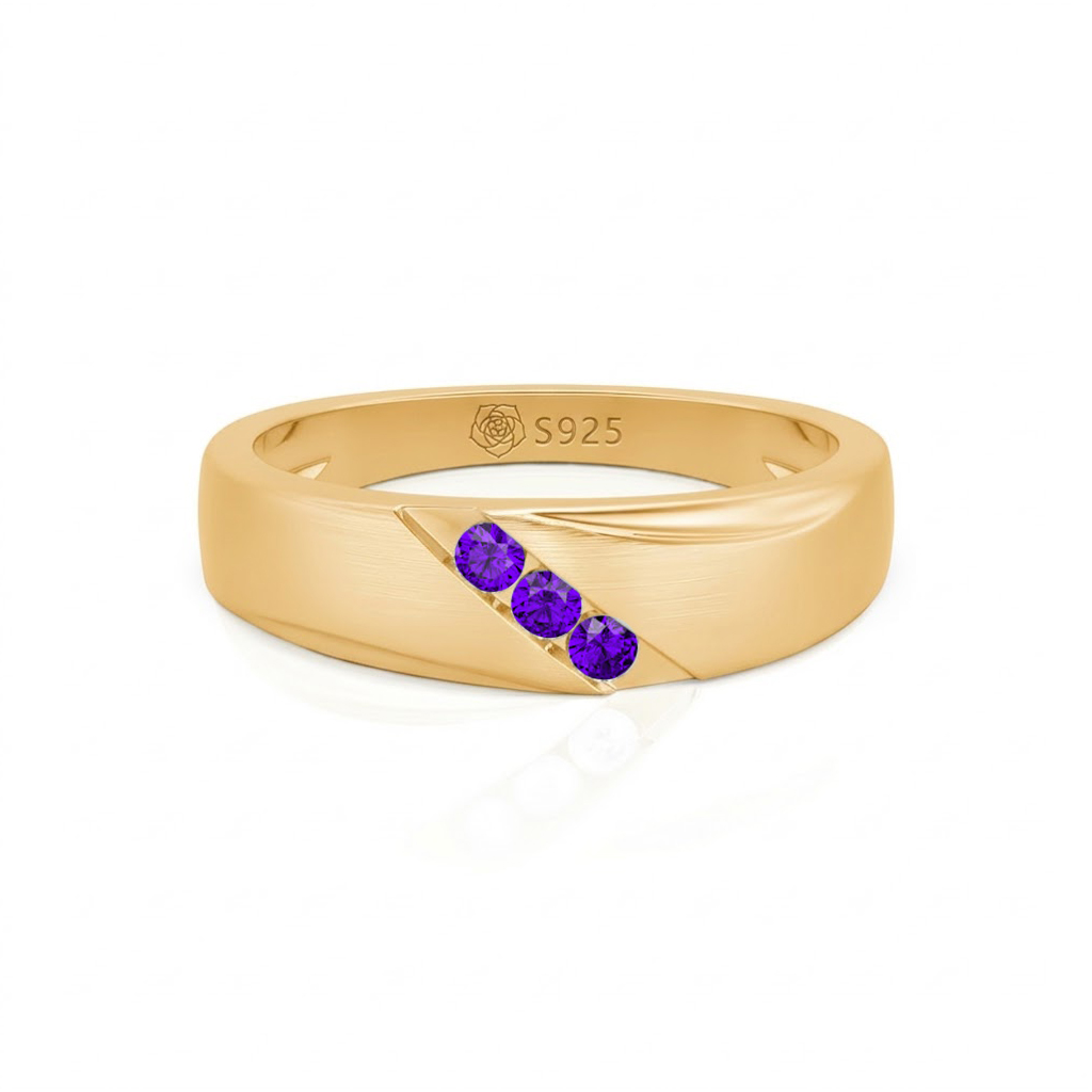 Jeulia Classic Diagonal Custom Men's Wedding Band