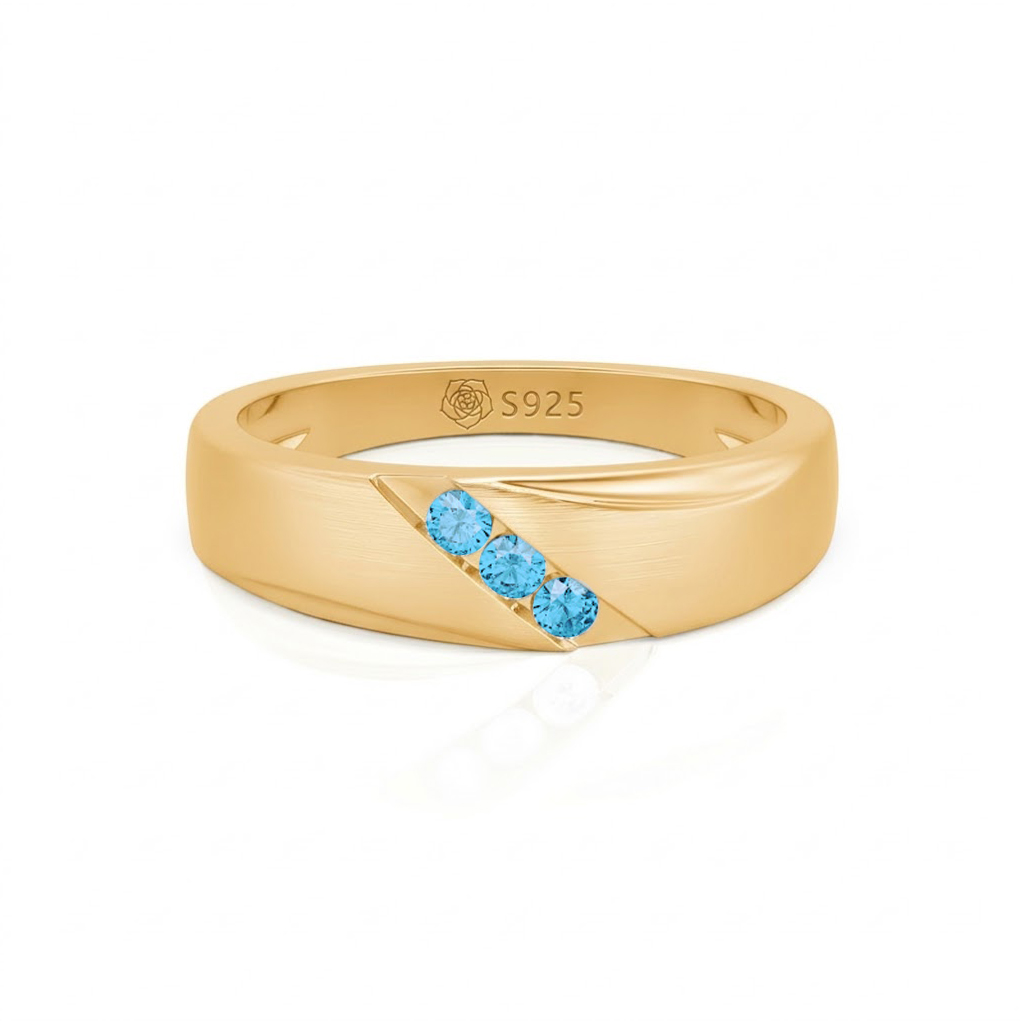 Jeulia Classic Diagonal Custom Men's Wedding Band