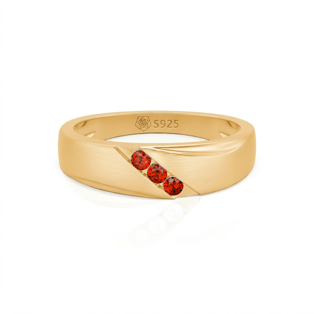 Jeulia Classic Diagonal Custom Men's Wedding Band