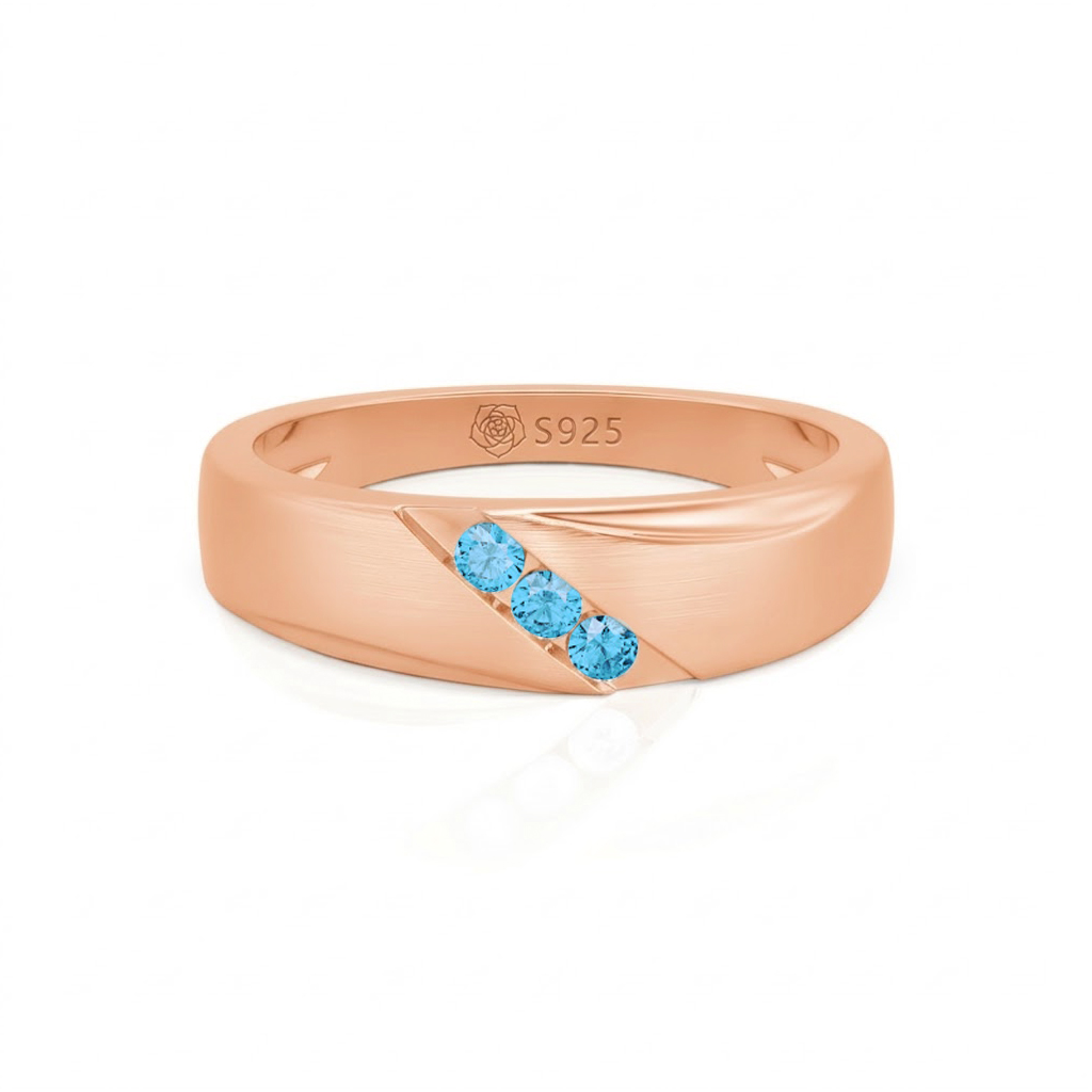 Jeulia Classic Diagonal Custom Men's Wedding Band