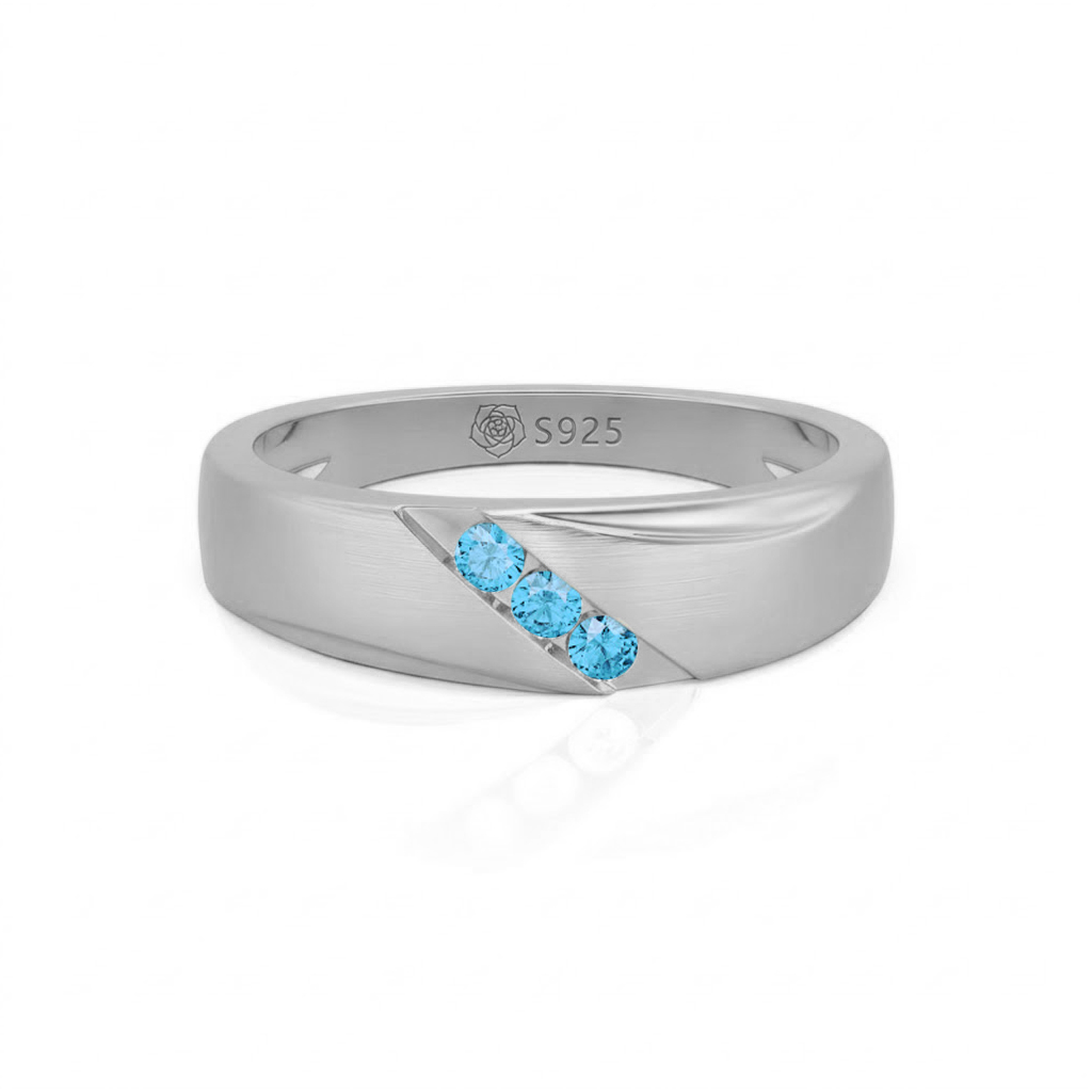 Jeulia Classic Diagonal Custom Men's Wedding Band