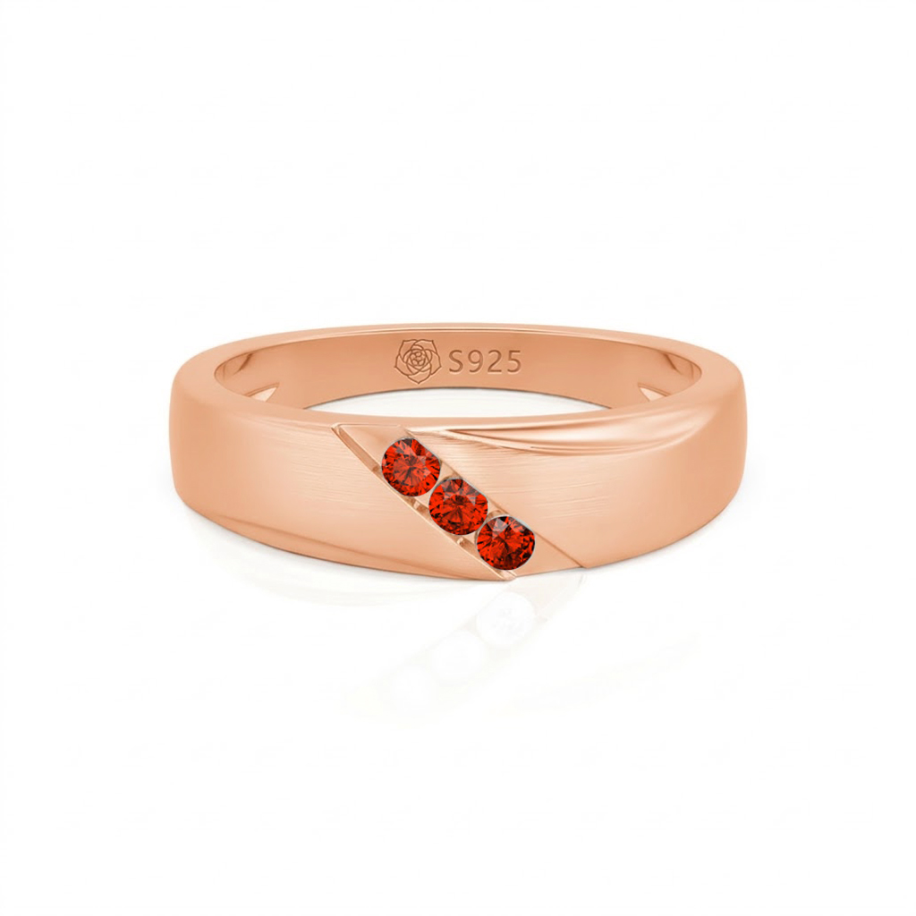 Jeulia Classic Diagonal Custom Men's Wedding Band