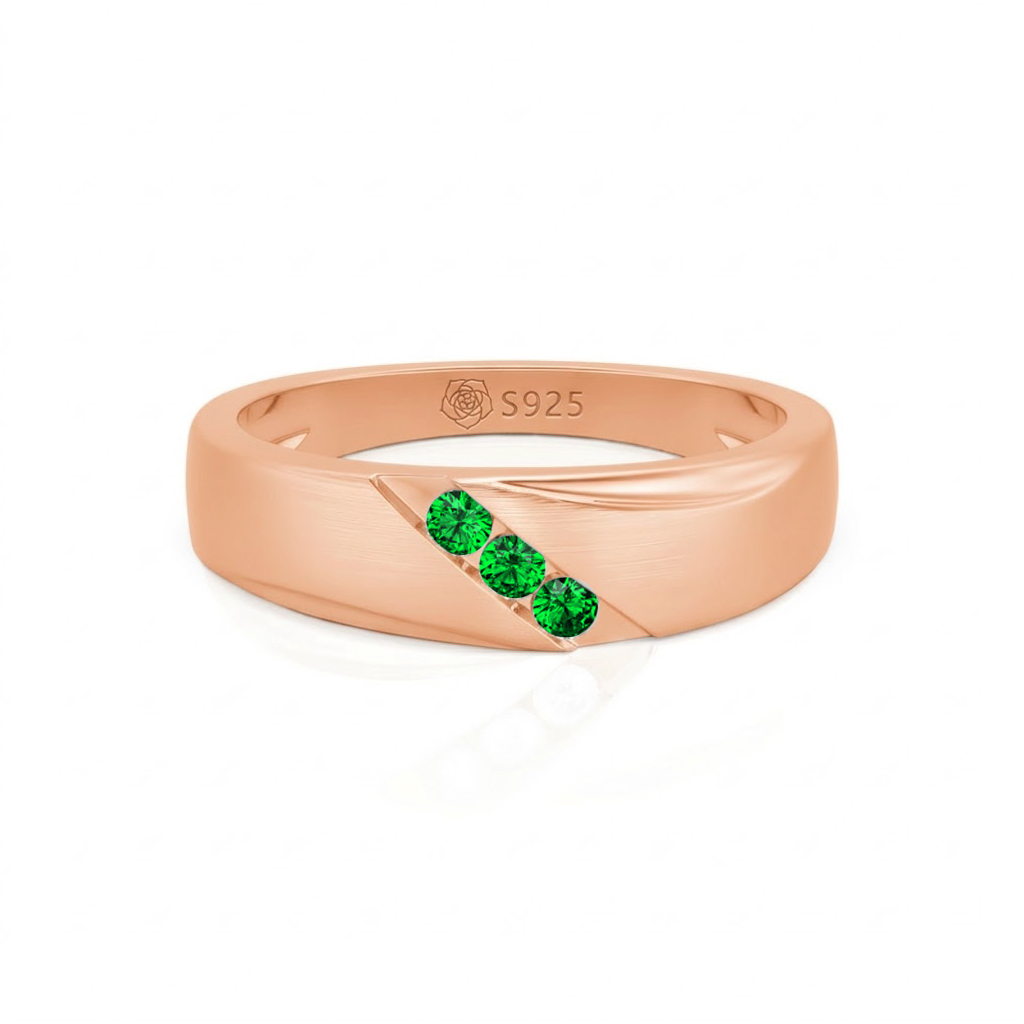 Jeulia Classic Diagonal Custom Men's Wedding Band