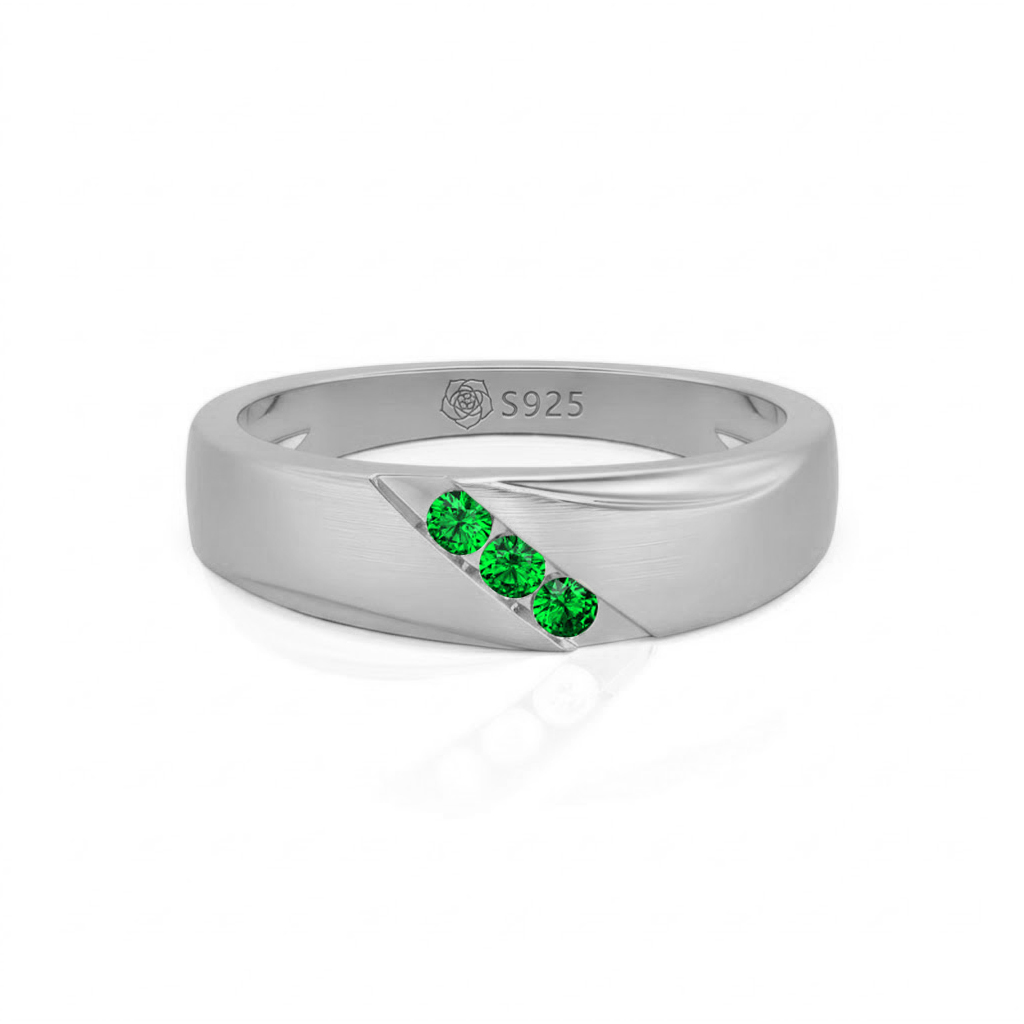 Jeulia Classic Diagonal Custom Men's Wedding Band
