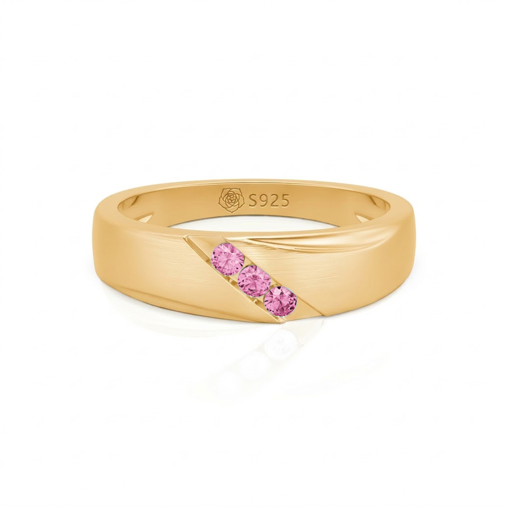 Jeulia Classic Diagonal Custom Men's Wedding Band