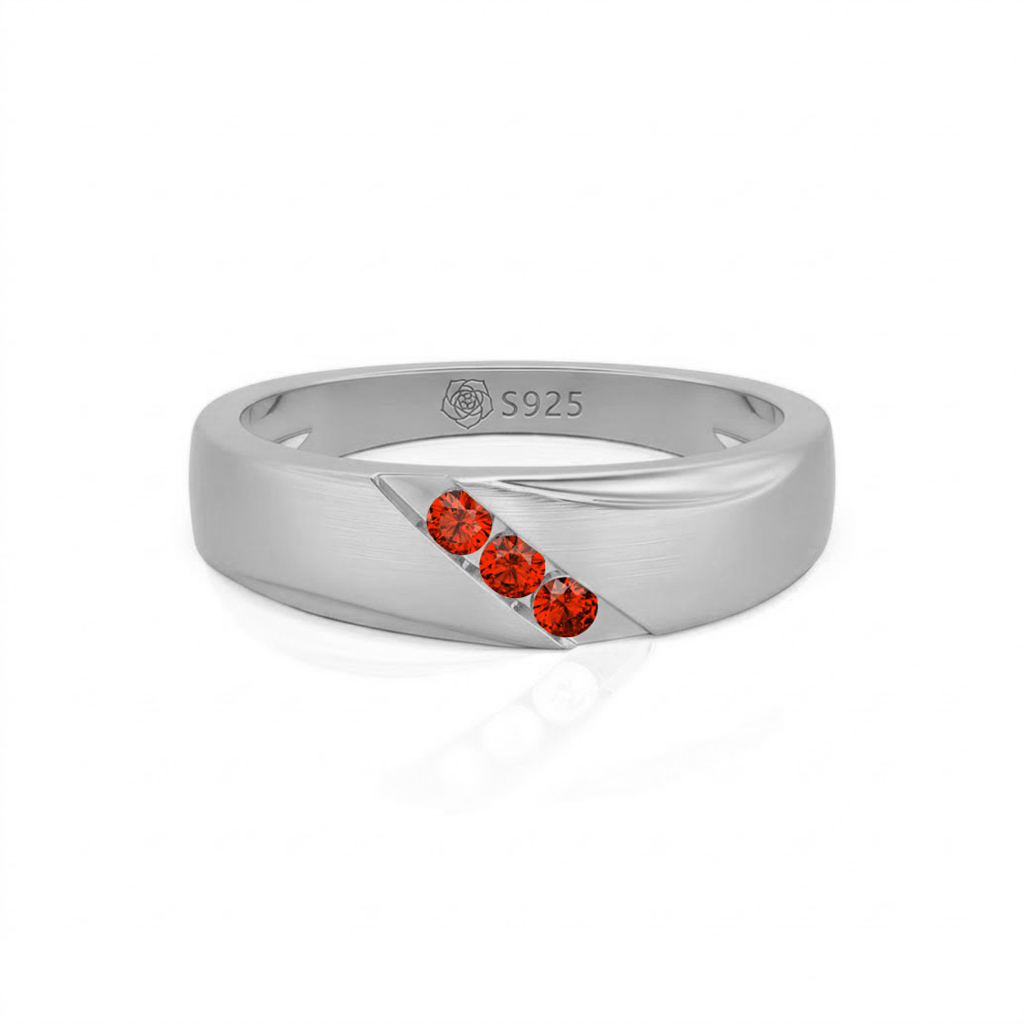 Jeulia Classic Diagonal Custom Men's Wedding Band