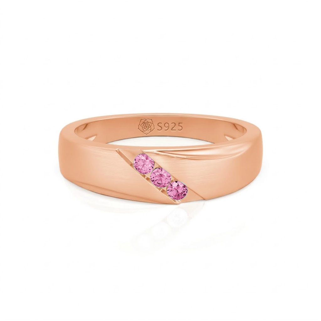 Jeulia Classic Diagonal Custom Men's Wedding Band