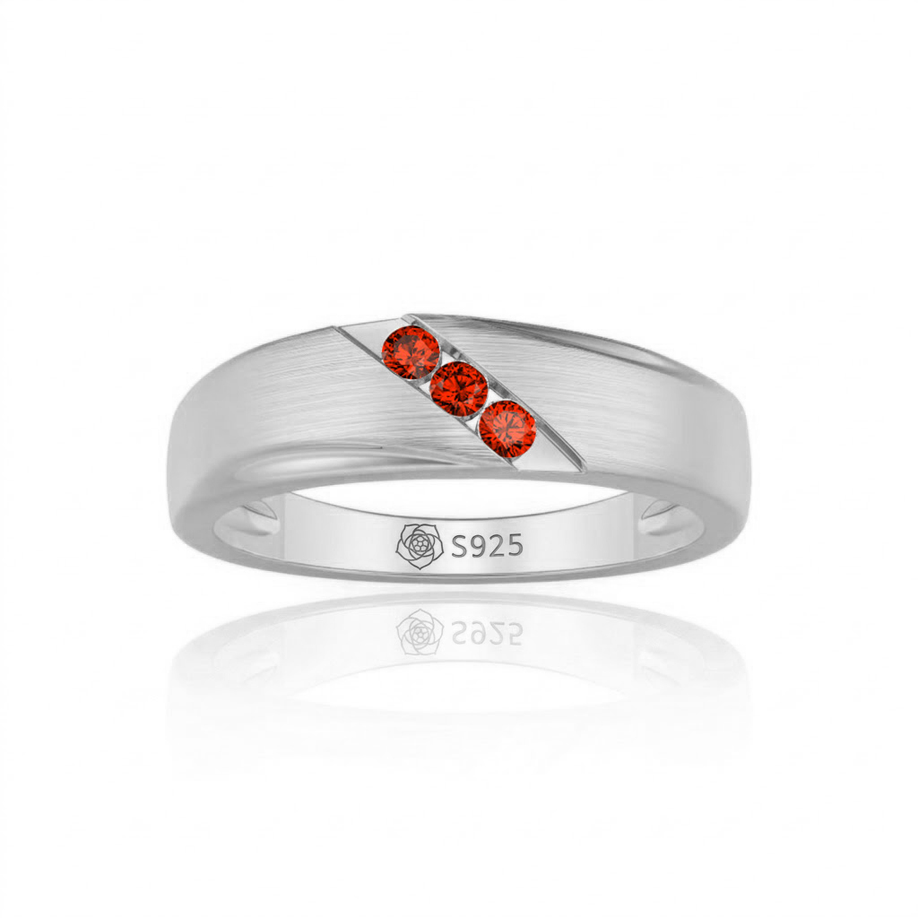 Jeulia Classic Diagonal Custom Men's Wedding Band