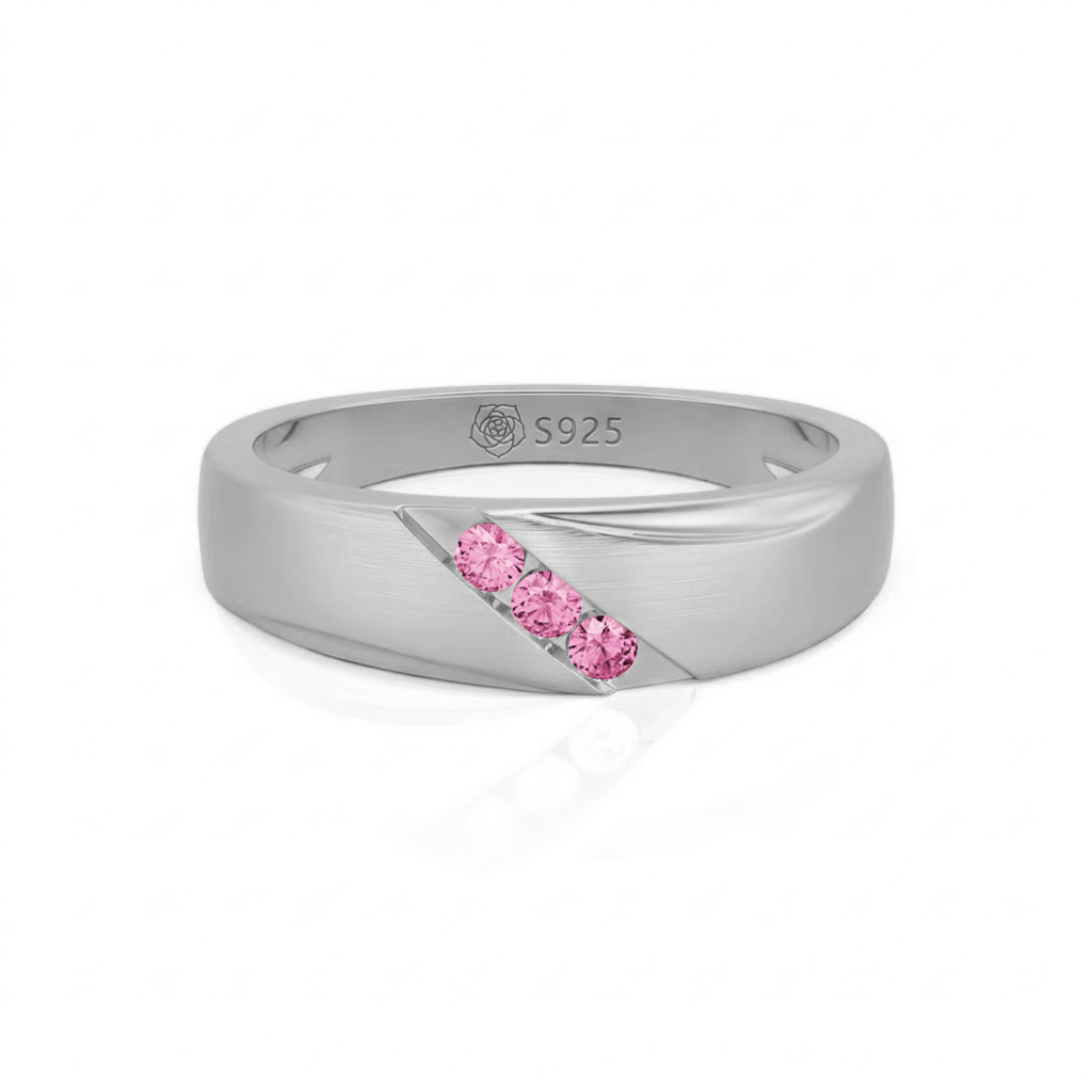 Jeulia Classic Diagonal Custom Men's Wedding Band