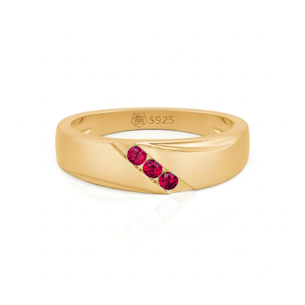 Jeulia Classic Diagonal Custom Men's Wedding Band