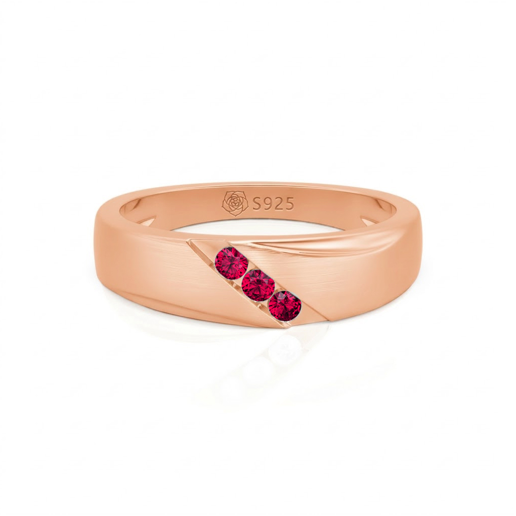 Jeulia Classic Diagonal Custom Men's Wedding Band