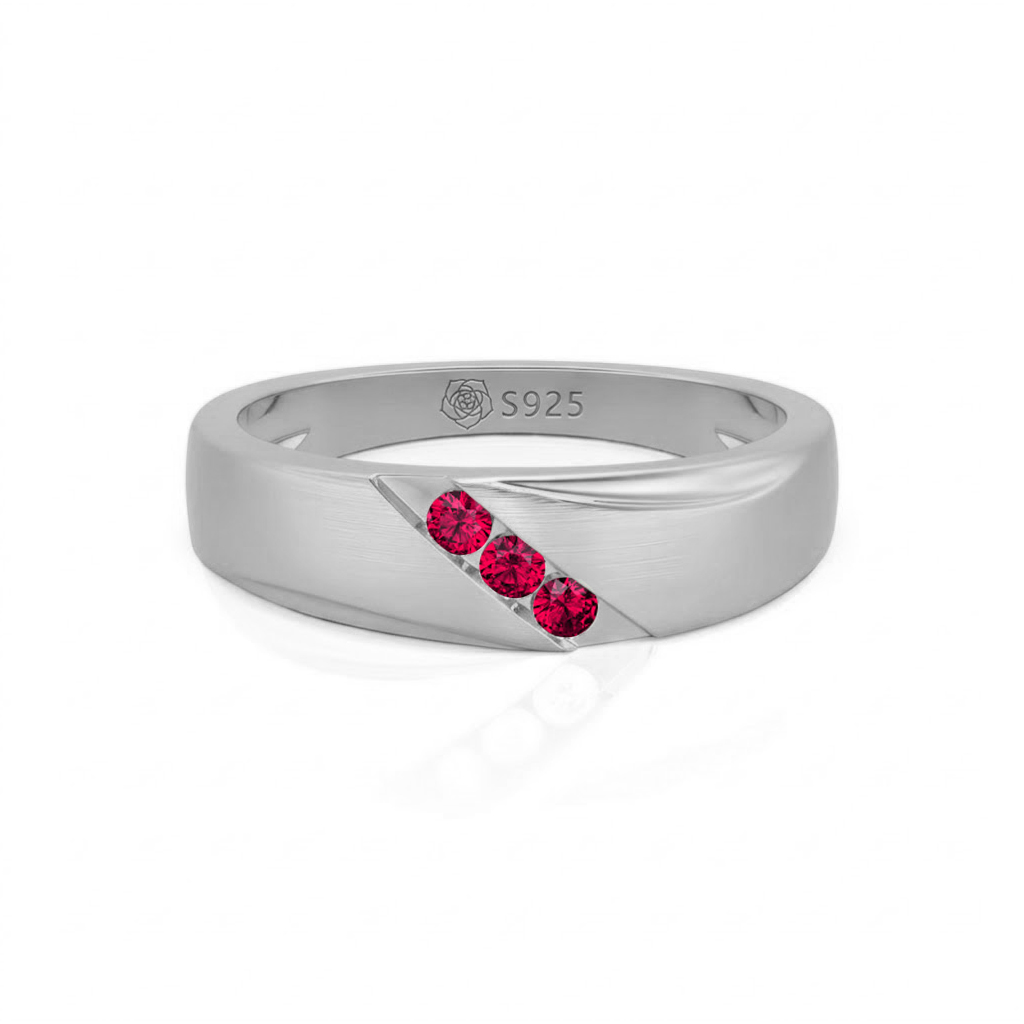 Jeulia Classic Diagonal Custom Men's Wedding Band