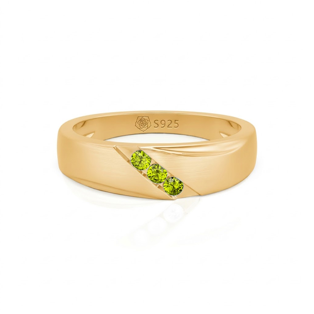 Jeulia Classic Diagonal Custom Men's Wedding Band