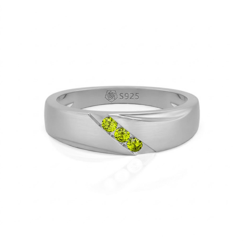 Jeulia Classic Diagonal Custom Men's Wedding Band